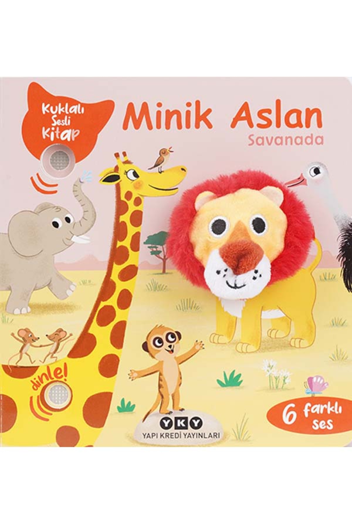 Yapı Kredi Yayınları Minik Aslan Savanada (Sesli ve Kuklalı