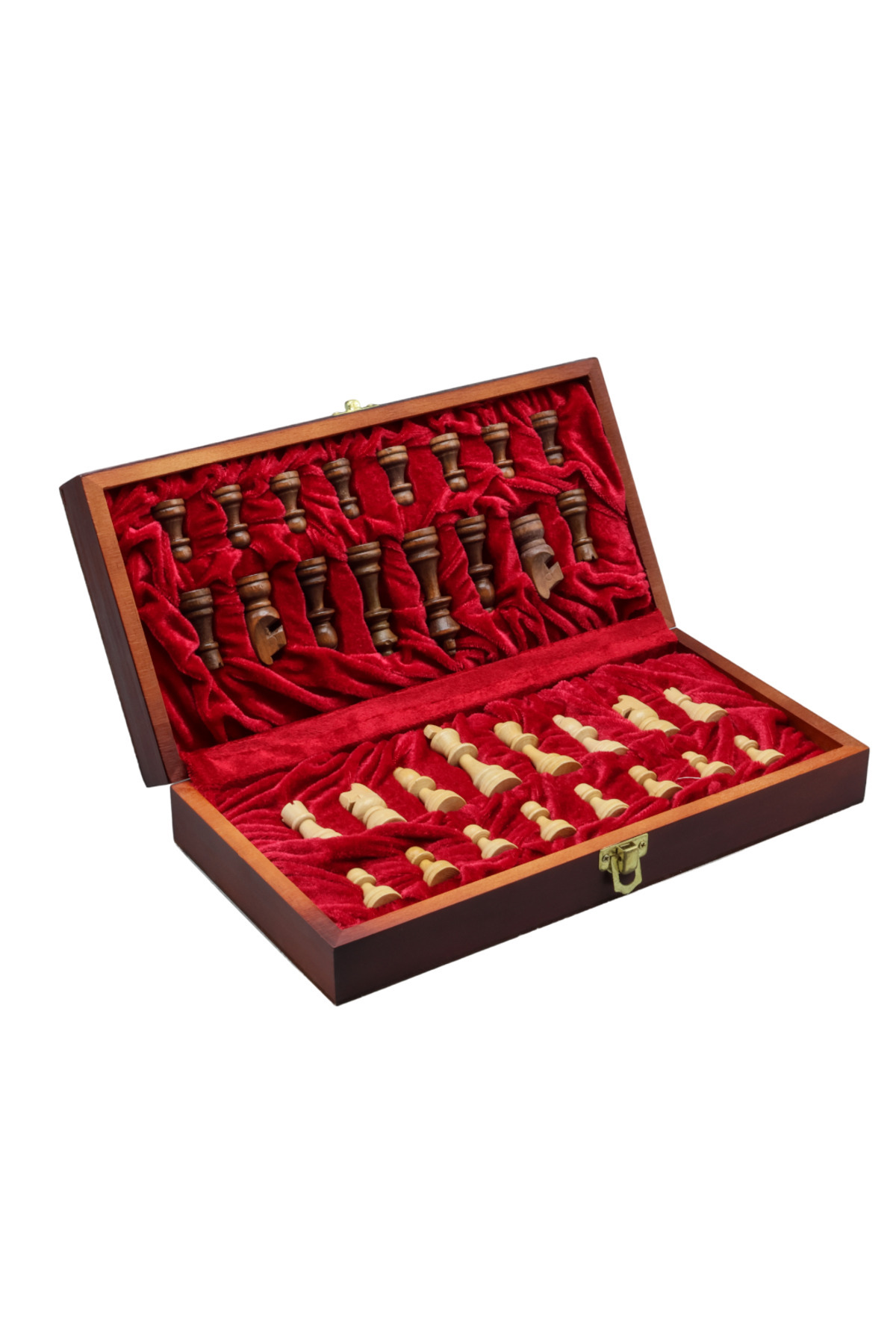 HOBİ Kadife Satranç takımı 30cm x 30 cm Ahşap Kadife Satranç Takımı Eğitici 0yunlar