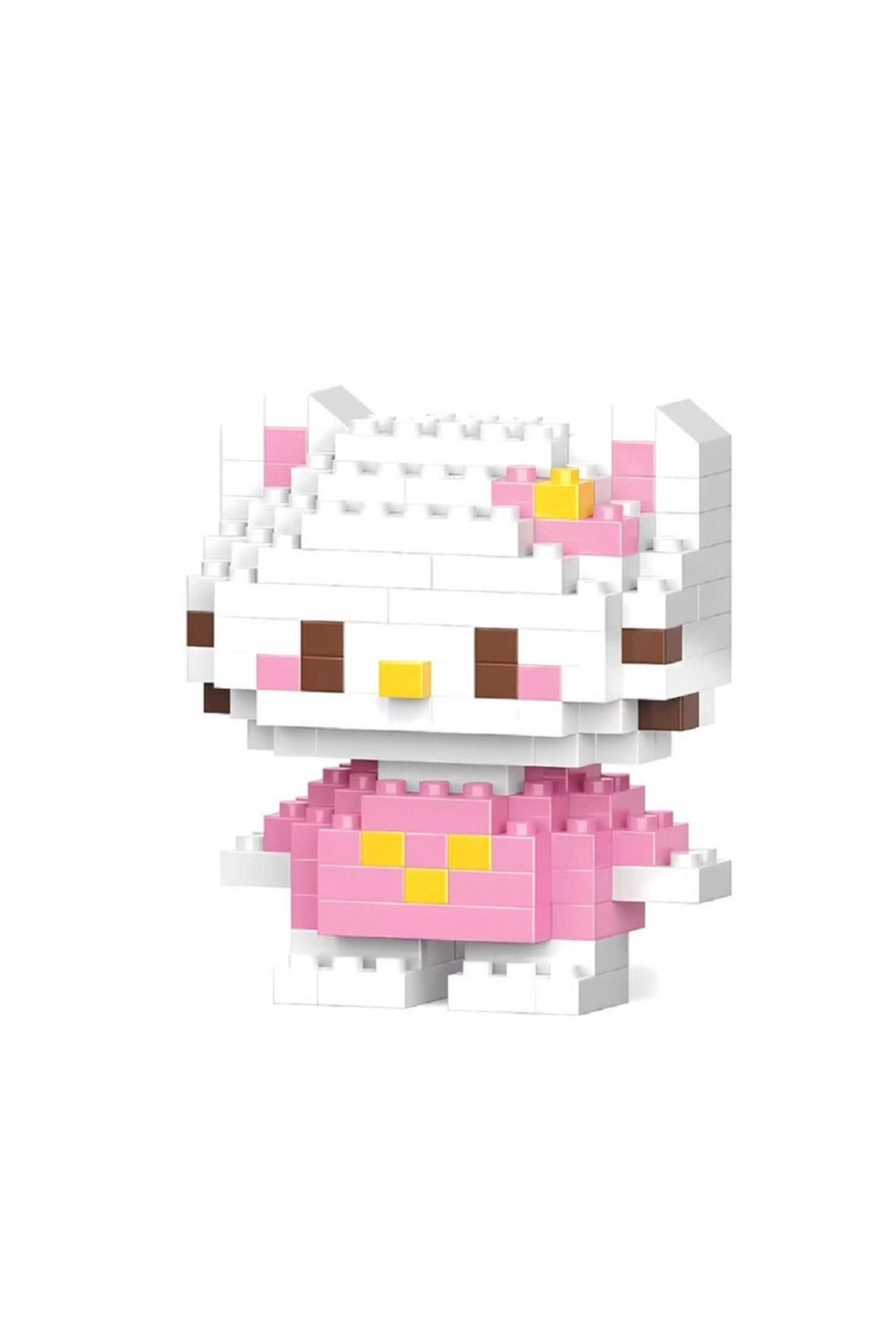 ZEKTON Hello Kitty Pembe Elbise 3D Yapboz Figürü (146 Parça) | Nano Blok Mini Bricks Seti Koleksiyon