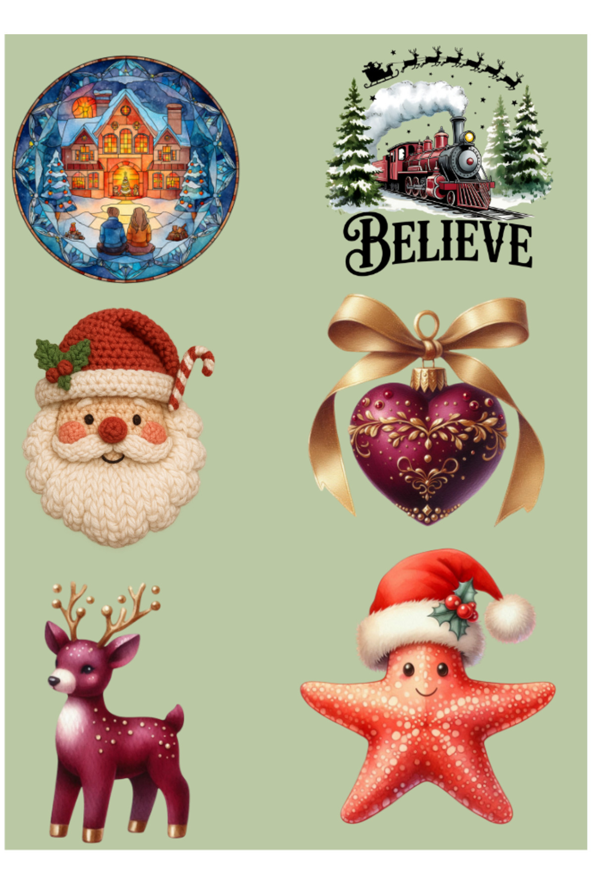 FRESHIRT DTF Yılbaşı tasarımlı soguk baskı çıktısı