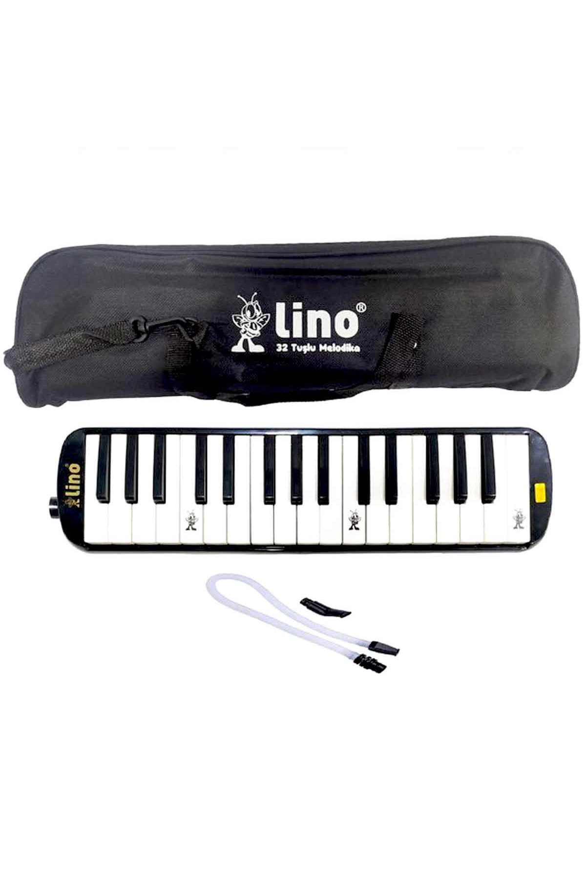 sinerjim Lino 32 Tuşlu Çantalı Melodika Siyah