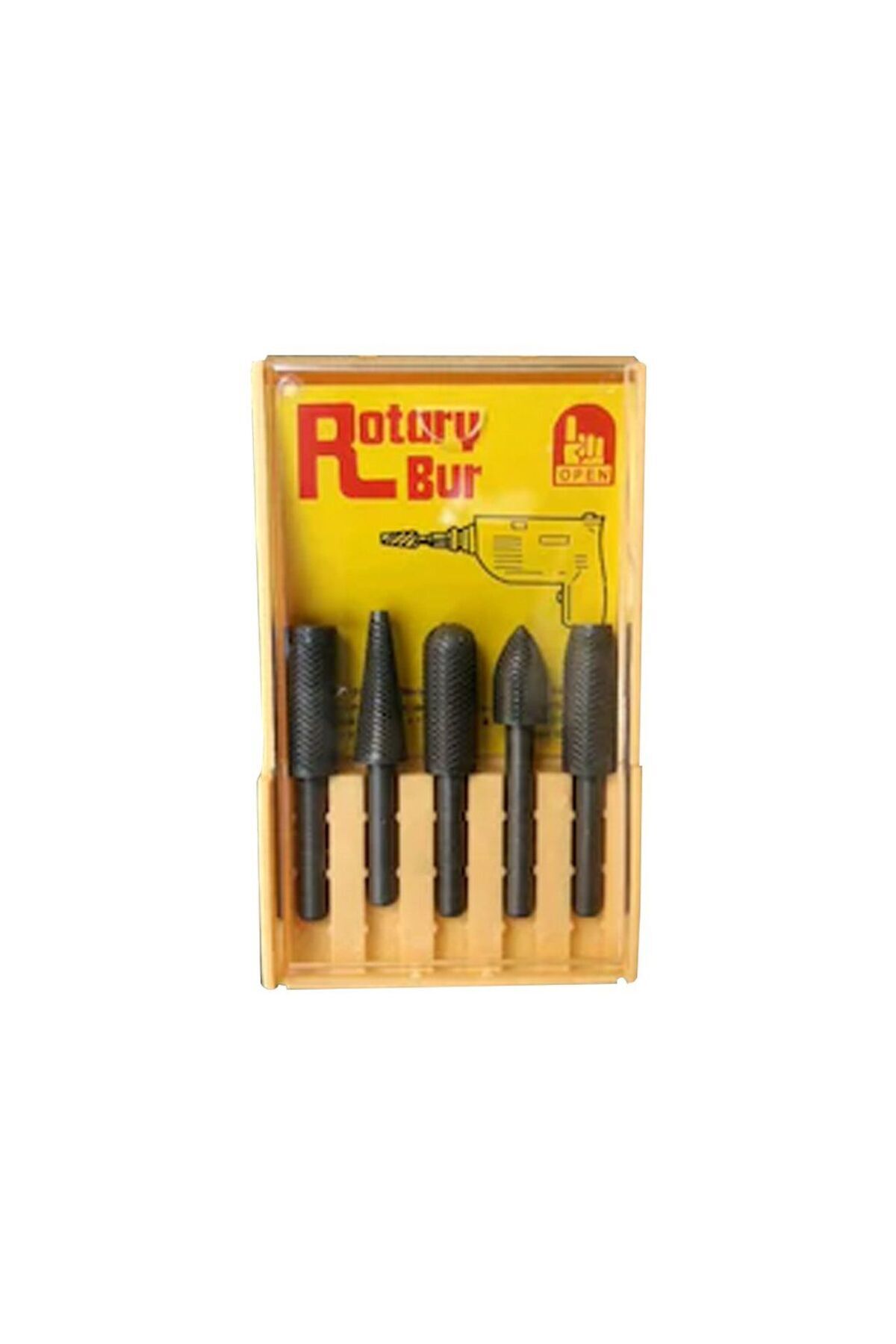 Epilons Rotary Bur Matkap Uçlu Eğe 5 li Takim