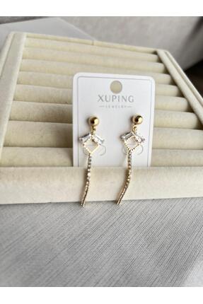 ZRN AKSESUAR KÜPE XUPING KALITE TREND ŞIK 14 K RENGİNDE SALLANTILI TÜM KOMBİN...