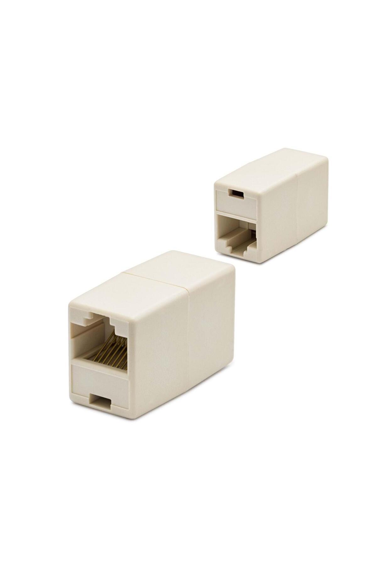Epilons RJ45 To RJ45 Uzatma Adaptör Krem 10 Adet