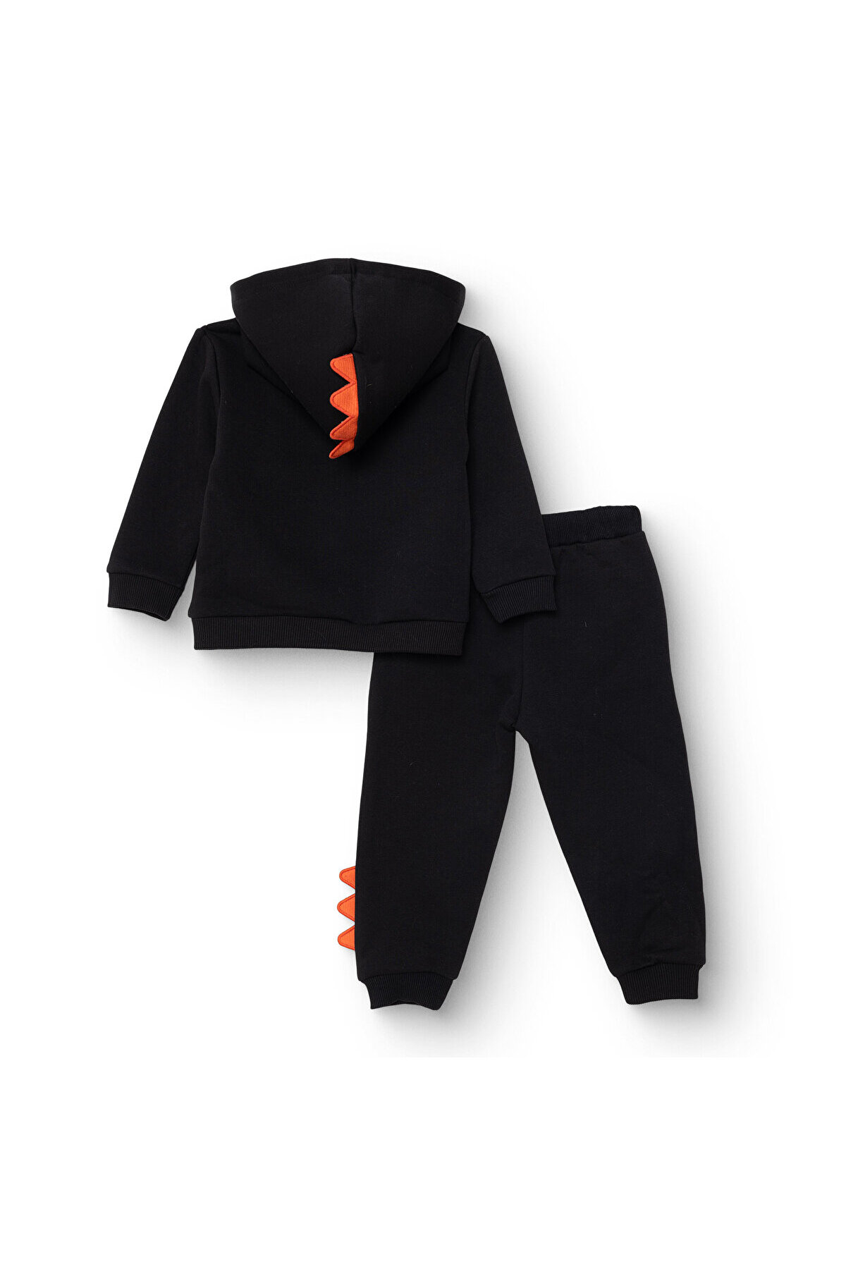 ebebek Hello Baby HelloBaby Erkek Bebek Cool Dino Eşofman Takımı Üç İplik Kapüşonlu Yaka Uzun Kol Ribanalı Paça fotoğrafı 2 (önizleme)