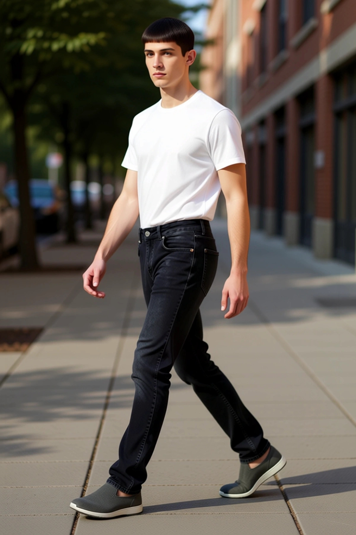 Erkek Moda Regular Fit Jean Pantolon Kemersiz Pamuk Günlük Kullanım Hafta Sonu Kaliteli Malzeme