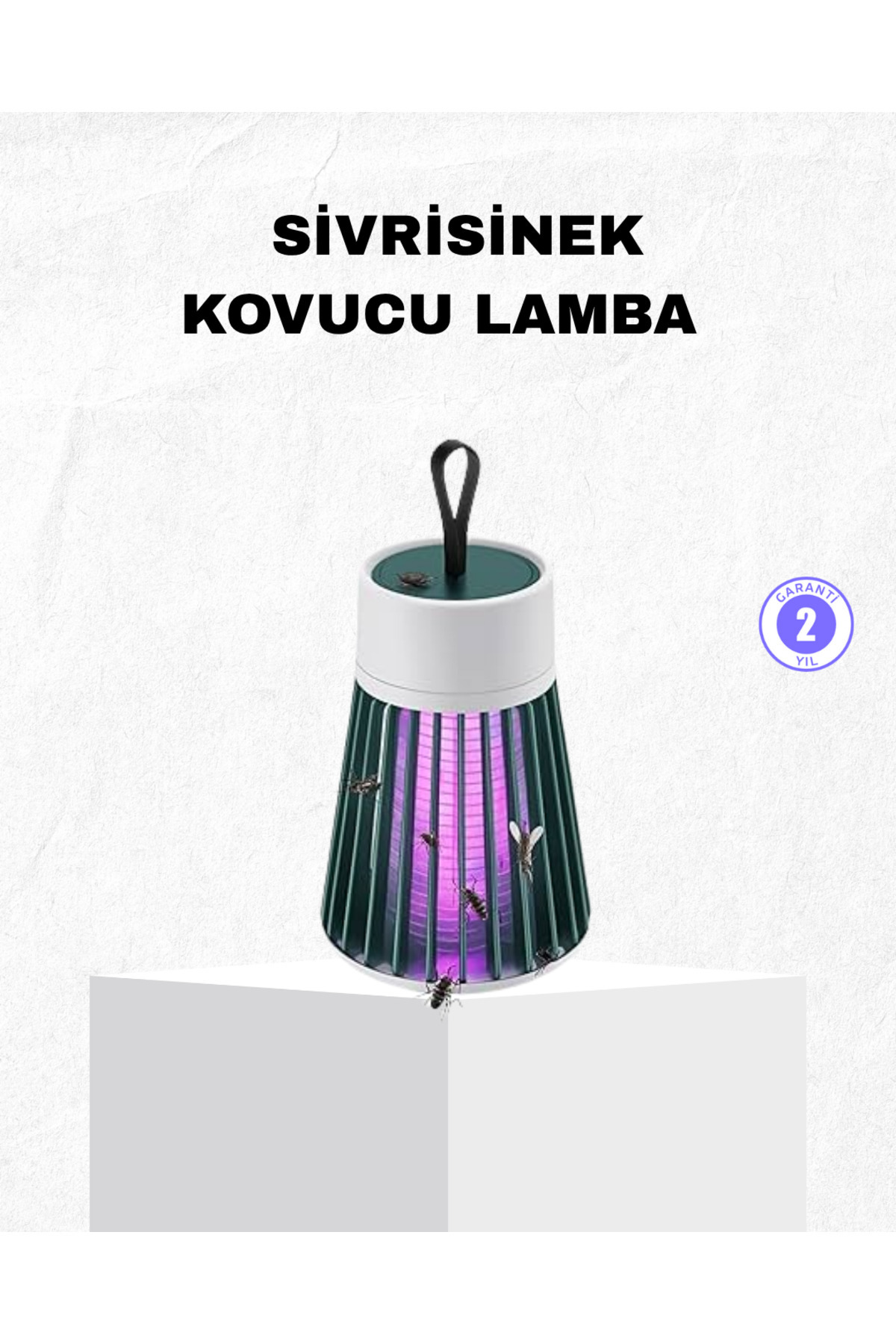 Skygo Şarjlı Mor Işıklı Sivrisinek Öldürücü Lamba – Sessiz ve Kimyasal İçermez