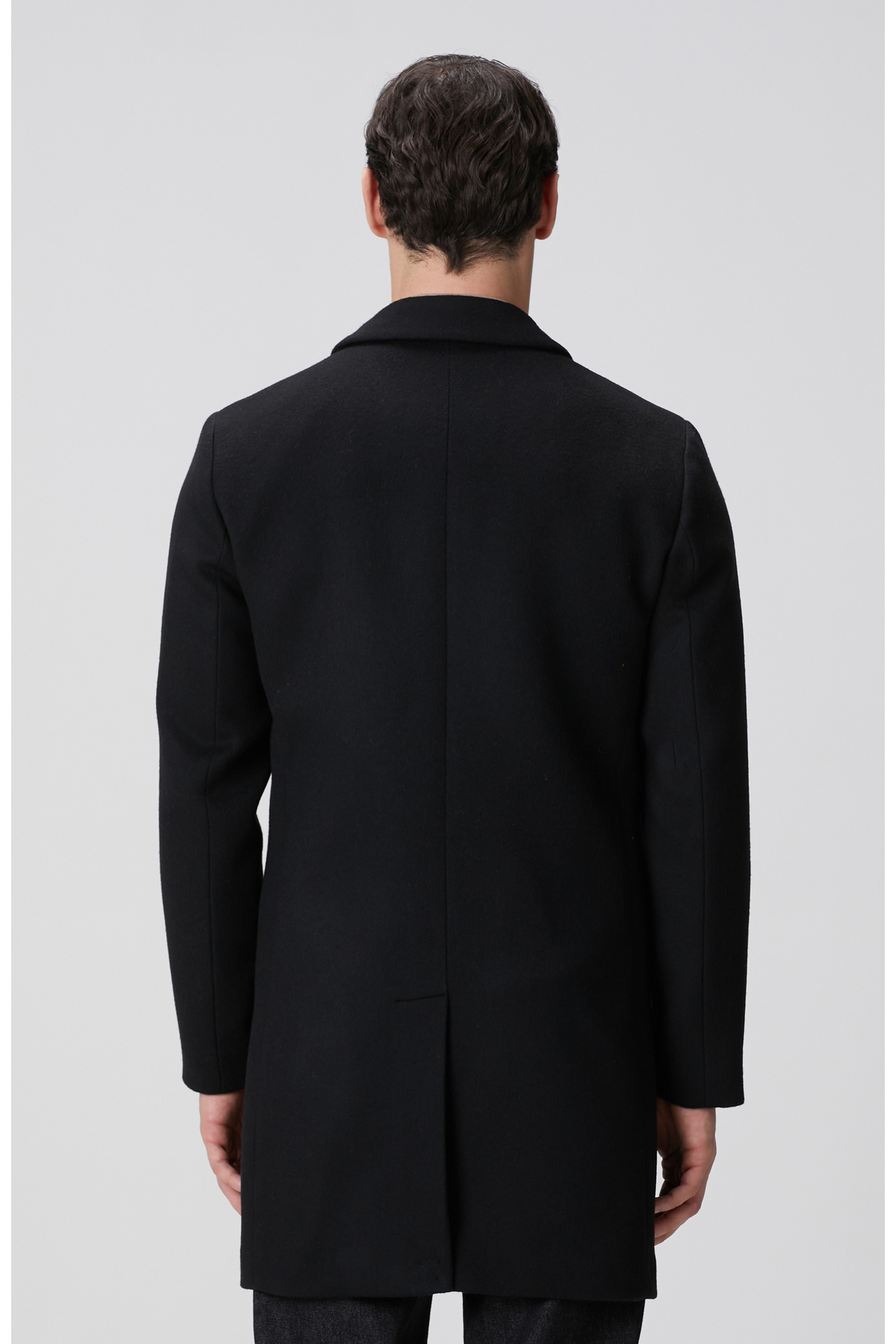 Network  Siyah Yün Mix Palto - Görsel 5