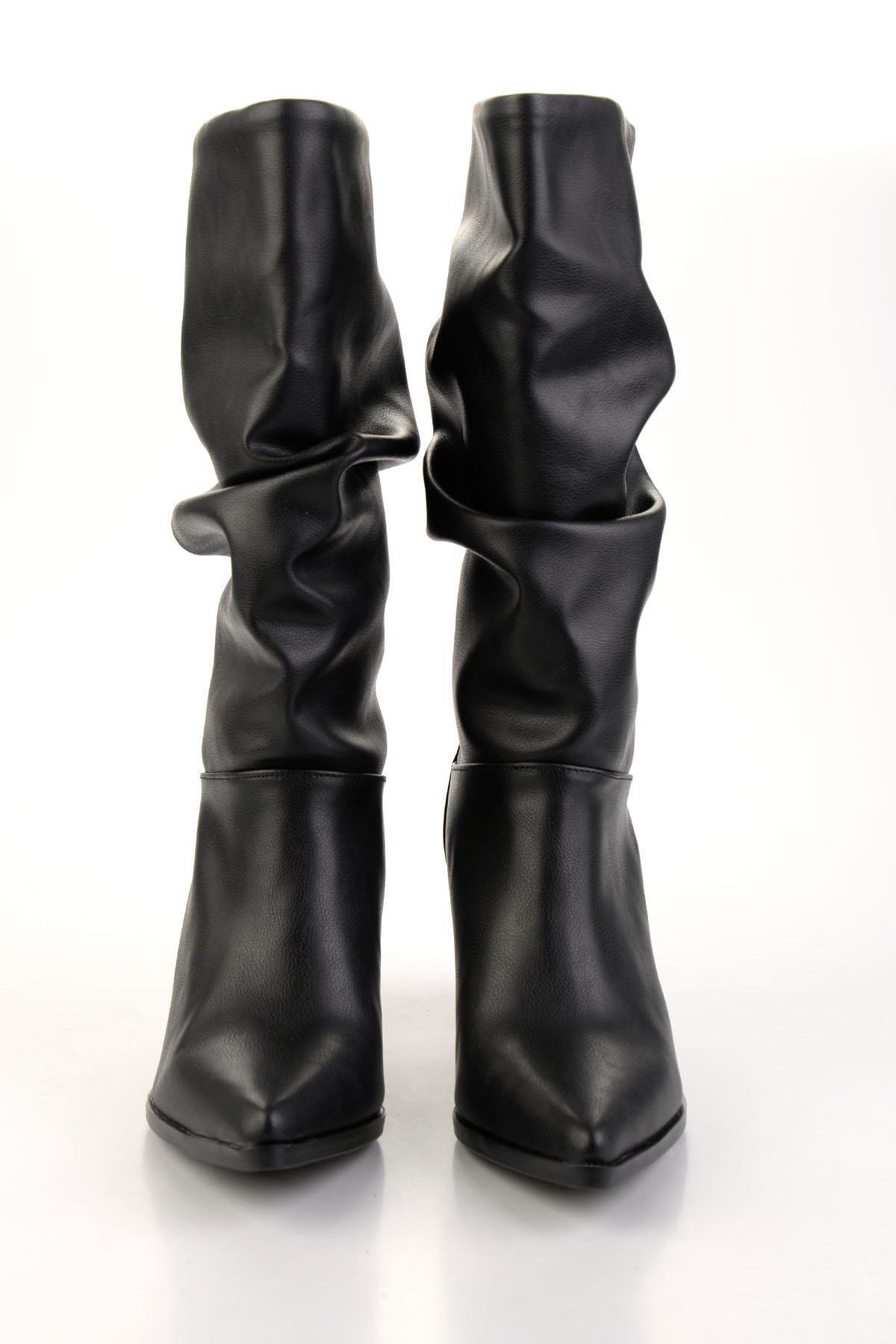 Bambi  Siyah Kadın Çizme K03138060309 - Görsel 4