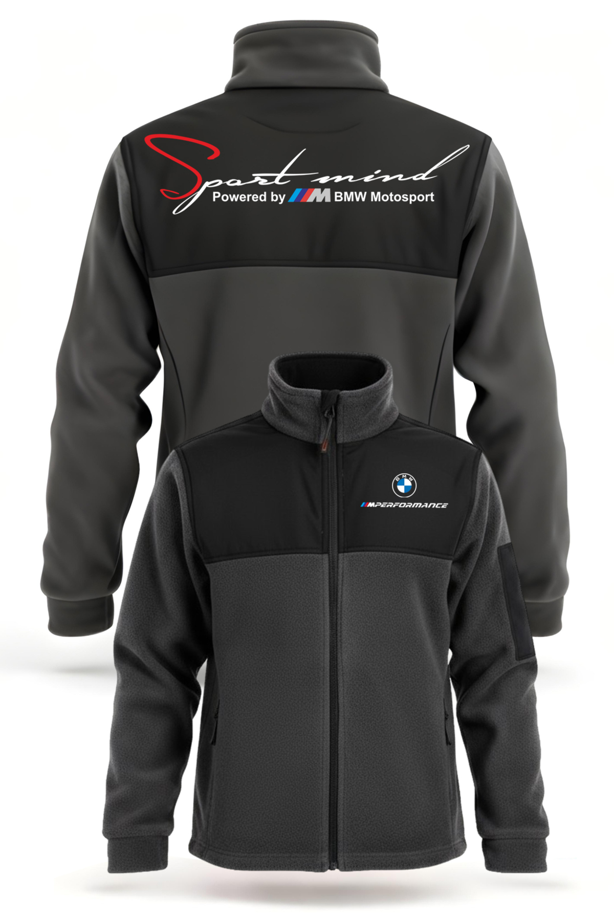 VİZYON İKRA BMW M Sport Baskılı Soğuk ve Rüzgar Geçirmez İş Kıyafeti Polar