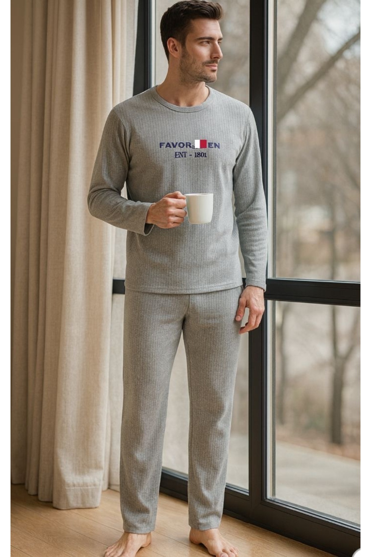 MİSS FAVORİ Rahat Kalıp Erkek Pijama Takımı