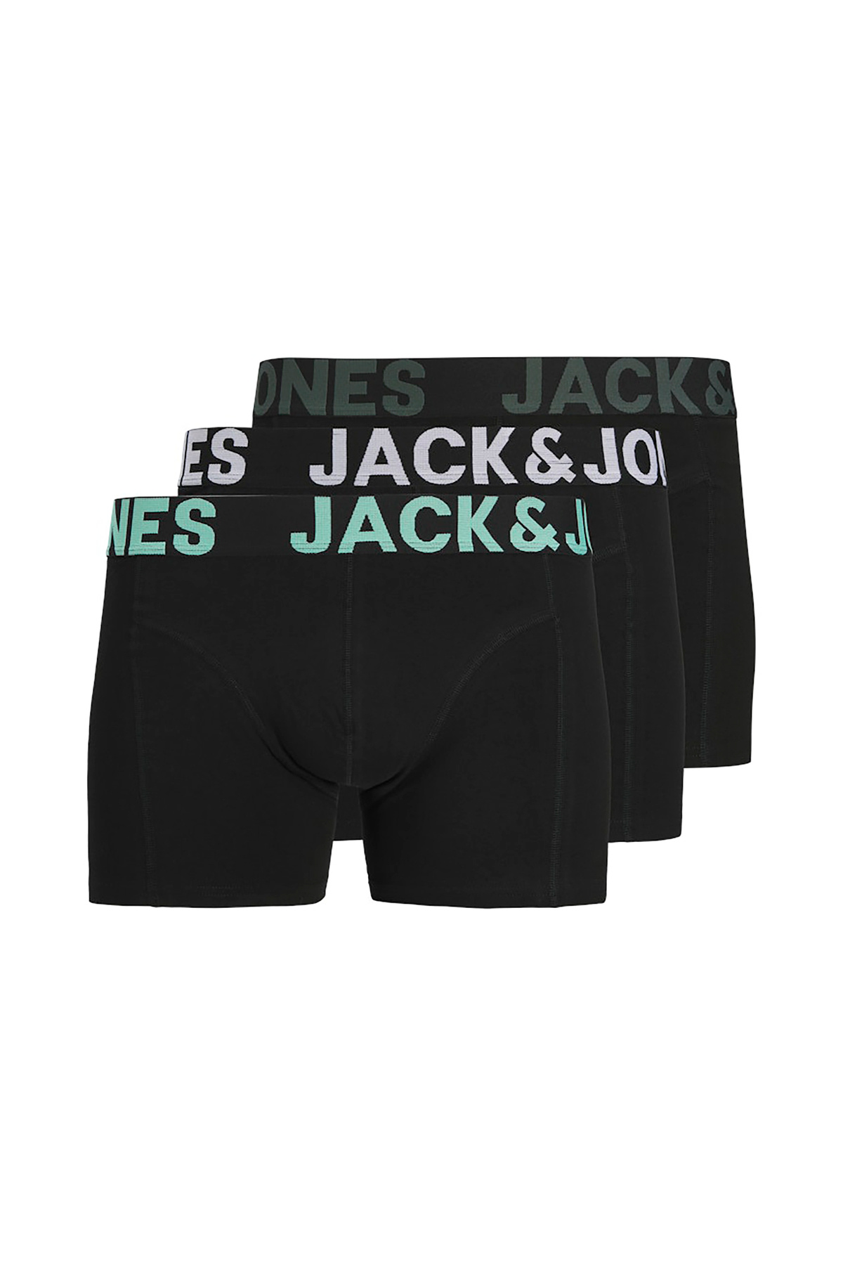 بوکسور سه تکه مردانه الیاس سالید (12285145-B) جک اند جونز باکسر Jack & Jones