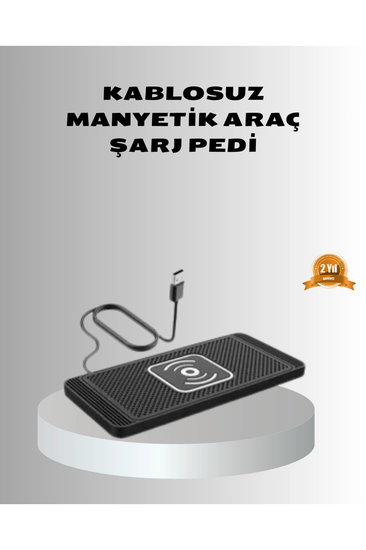 shopwave Manyetik Şarj Pedi 7.5W 10W 15W Hızlı Şarj Kaymaz Tabanlı