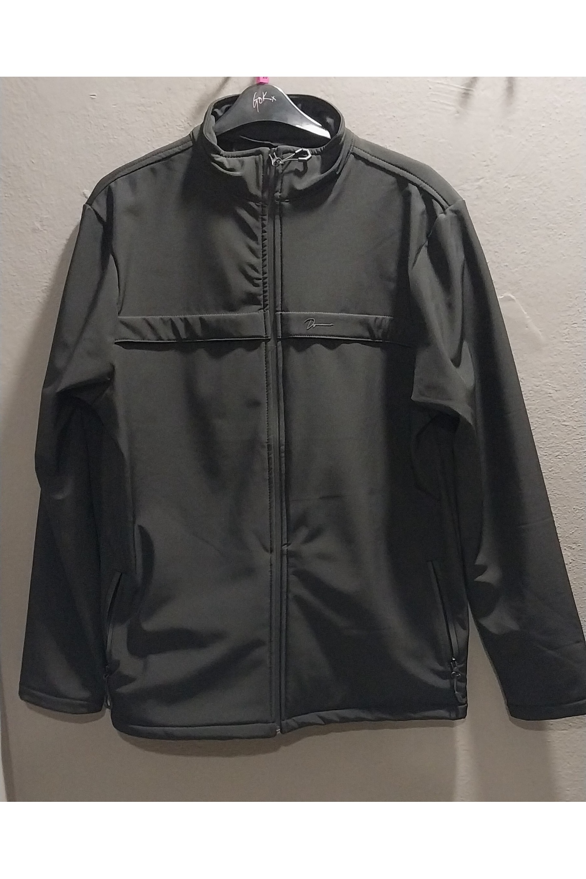 DYNAMO ERKEK DİK YAKA SU İTİCİ LİKRALI SOFTSHELL KUMAŞ BÜYÜK BEDEN MONT görsel 2