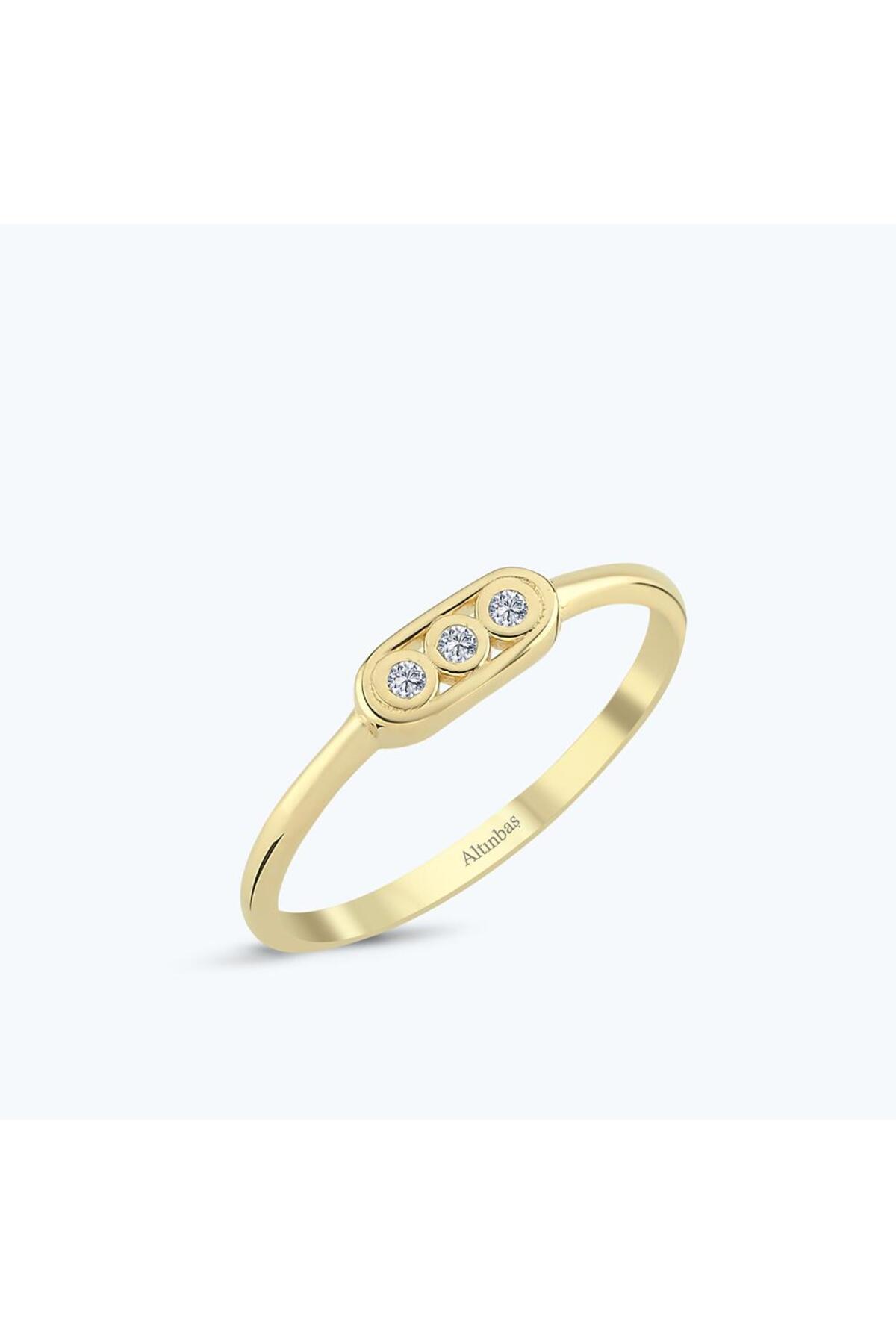 Altınbaş Altın Üç Taş Yüzük