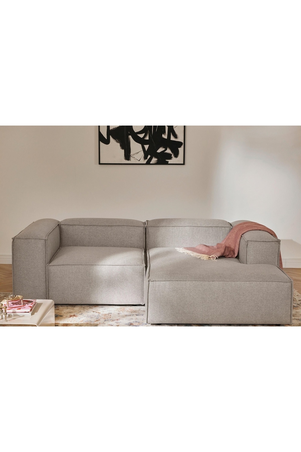 Vivense LENA MİNİ KÖŞE KOLTUK, SAĞ KÖŞE, KAHVERENGİ