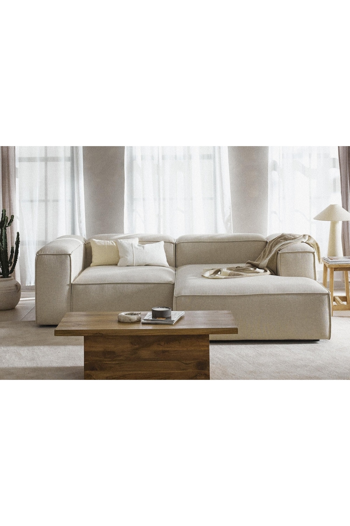 Vivense LENA MİNİ KÖŞE KOLTUK, SAĞ KÖŞE, BEJ