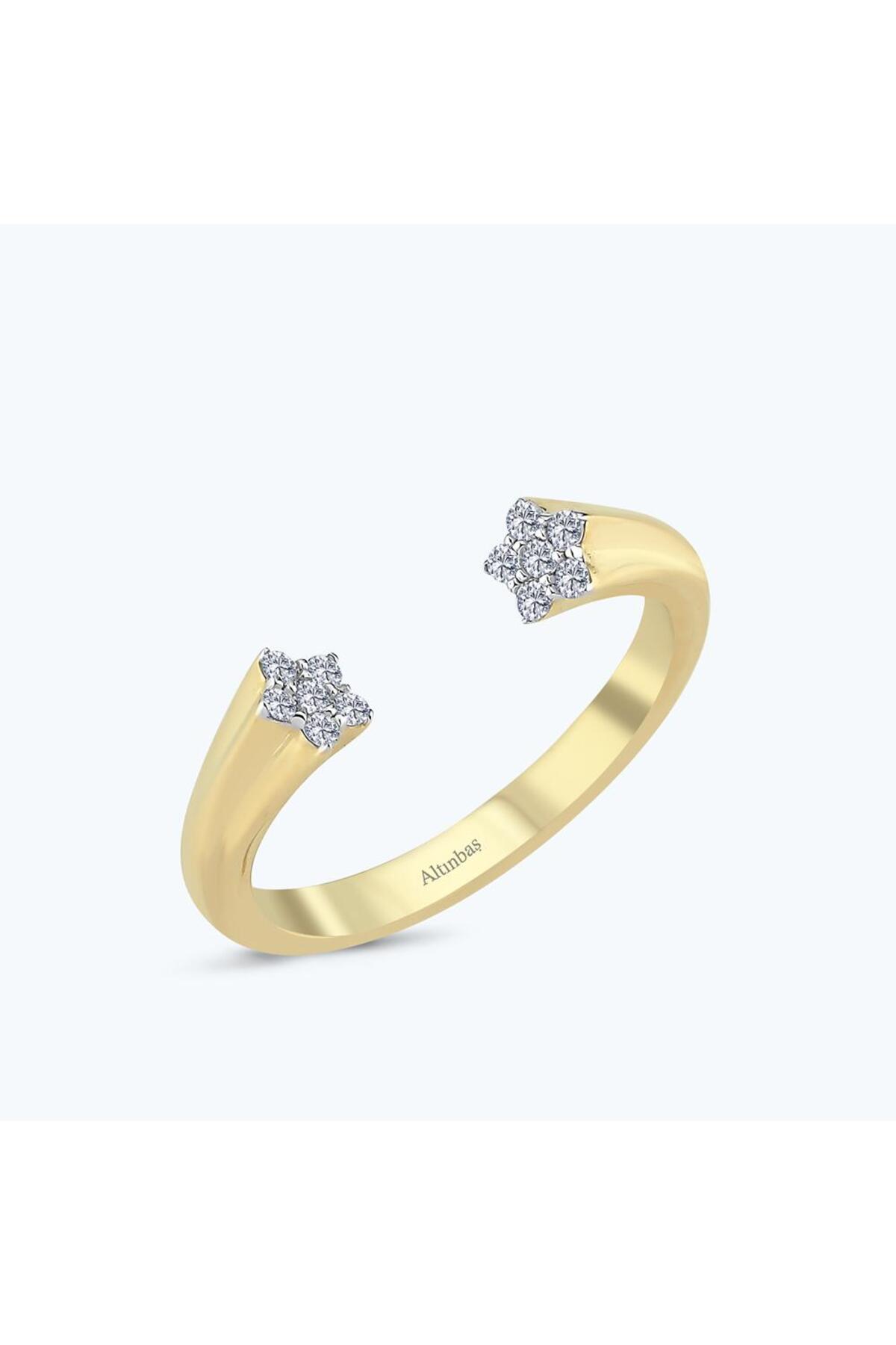 Altınbaş Altın Taşlı Yıldız Yüzük