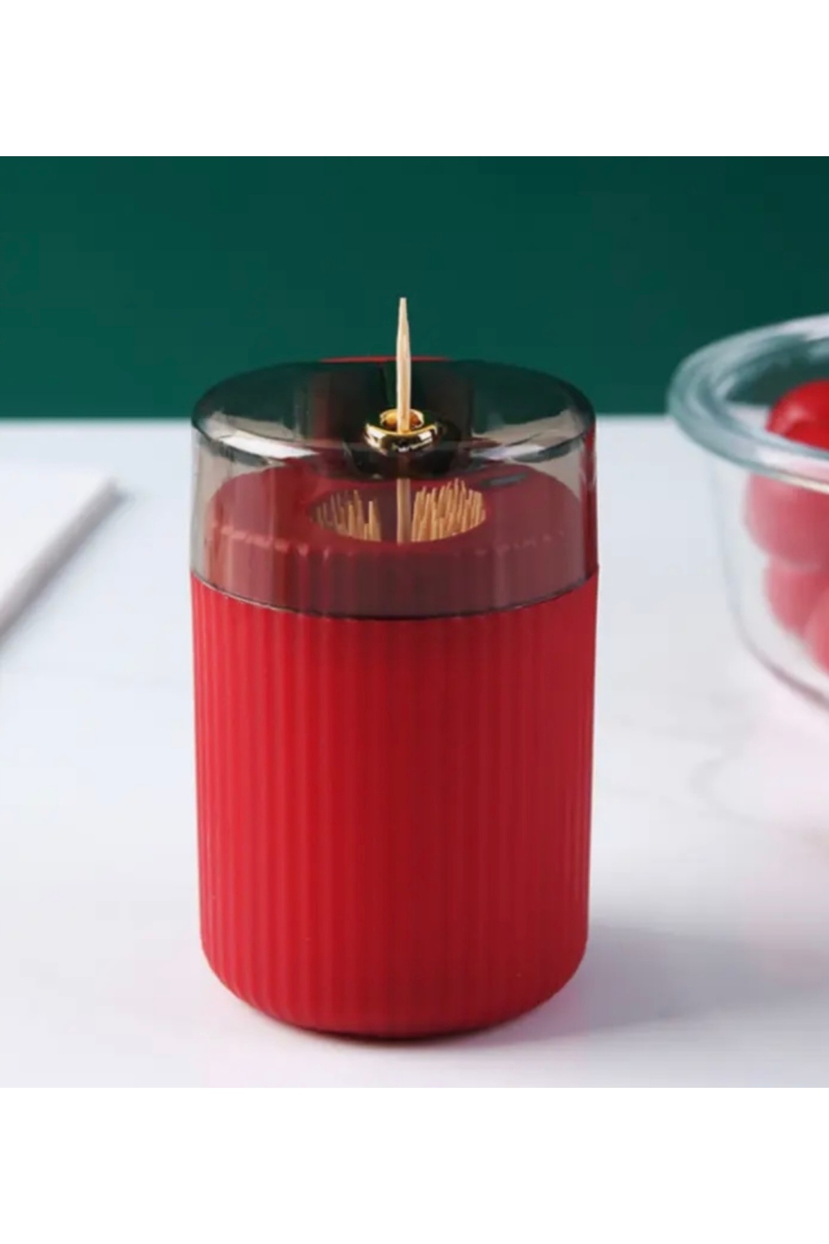 ESCE Otomatik Bırakmalı Kürdanlık Organizeri Kırmızı Renk