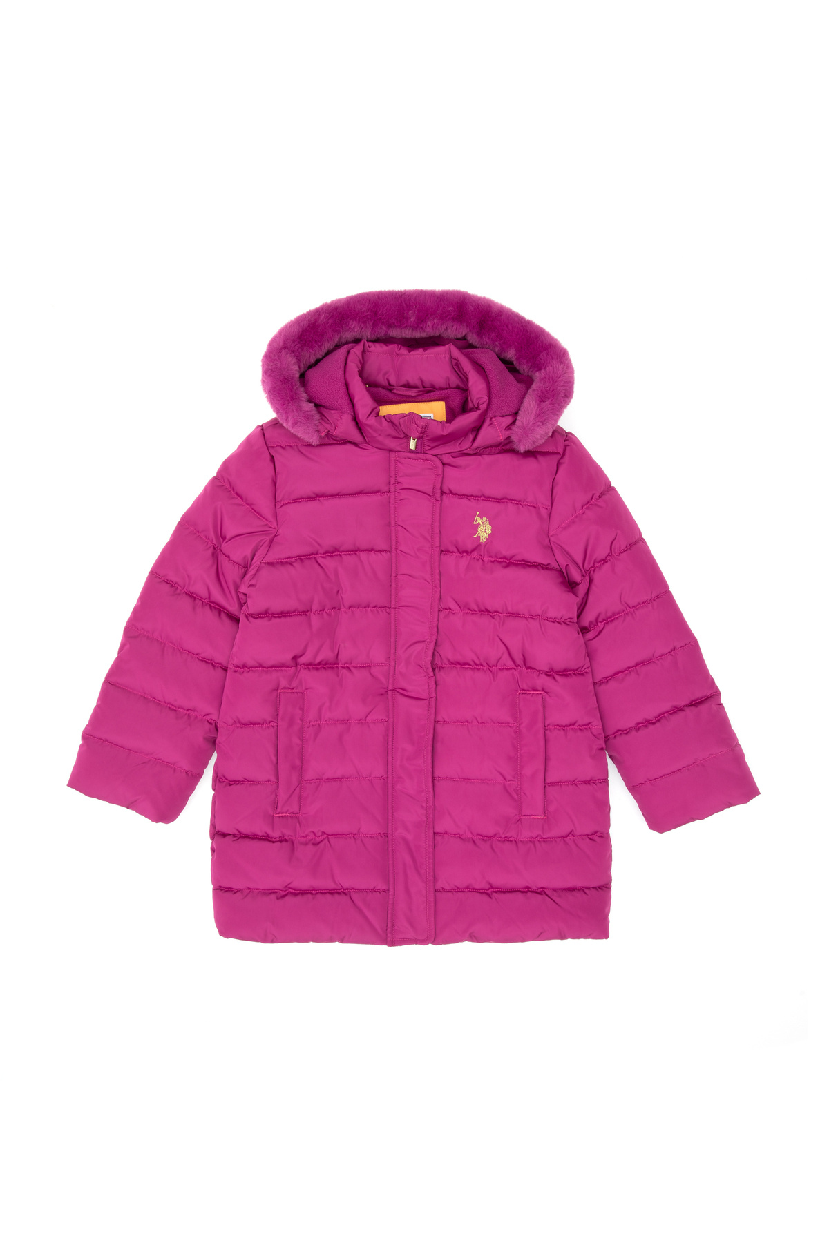 پالتو دخترانه فوشیا یو اس پولو کد :(50313175-VR023) U.S. Polo Assn.