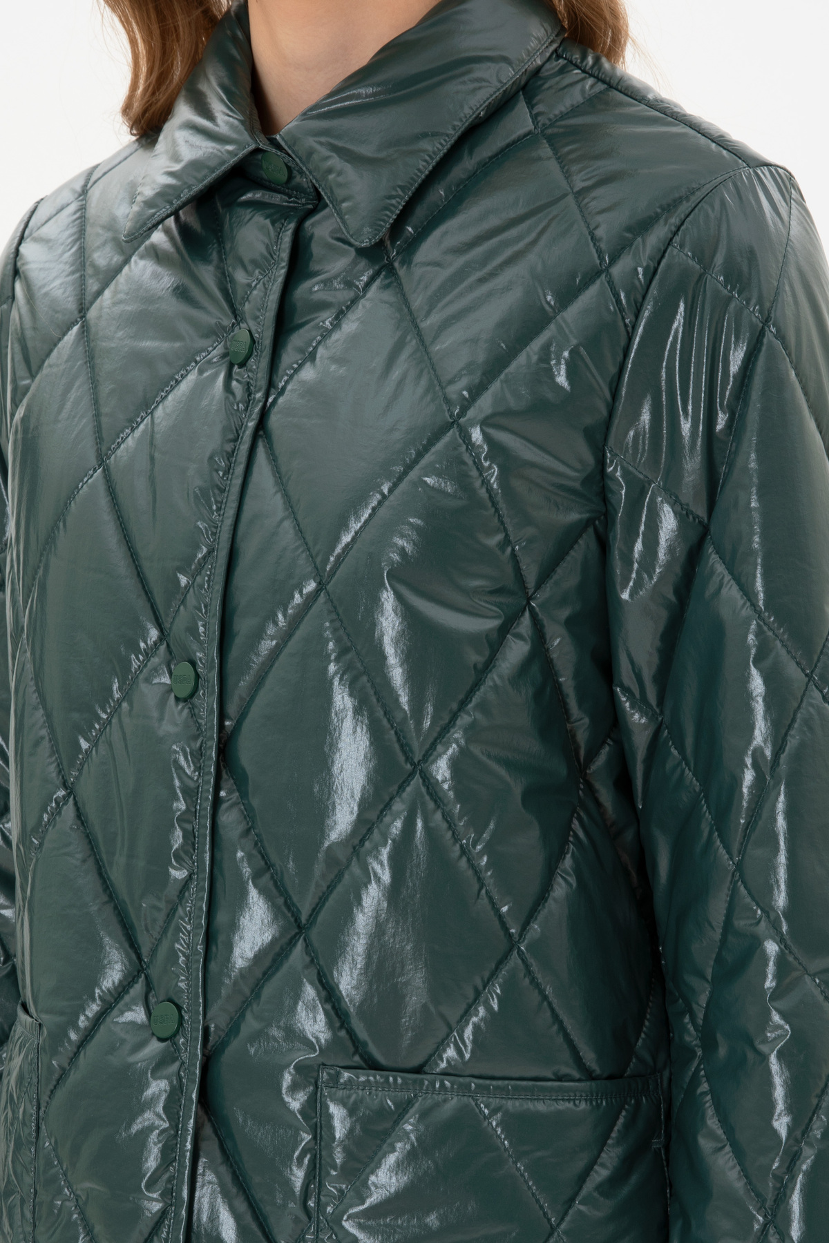 U.S. Polo Assn.  Kadın Koyu Yeşil Mont 50312102-VR079 - Görsel 7