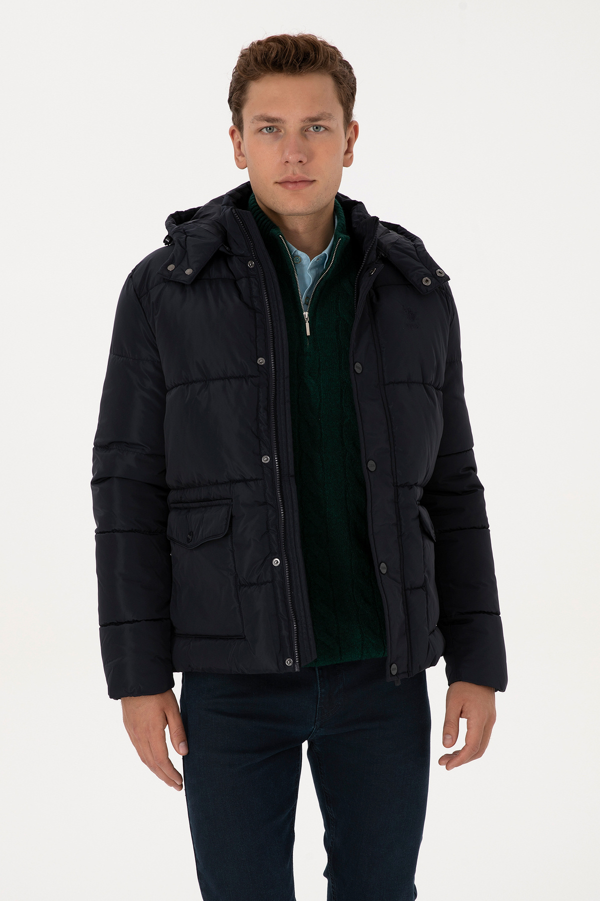 یو اس پولو کت مردانه سرمه‌ای ۵۰۳۱۰۰۵۷-VR033