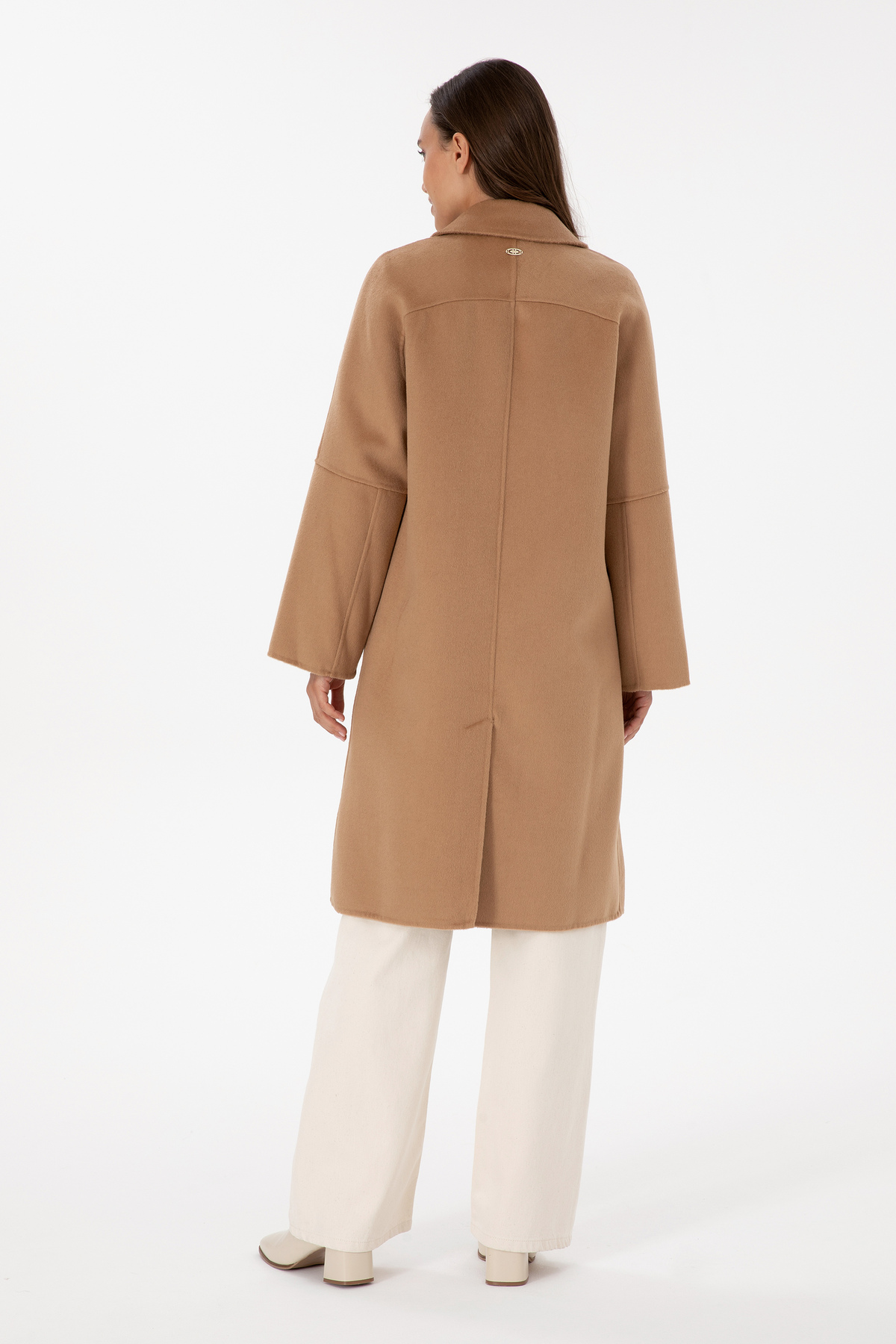 U.S. Polo Assn.  Kadın Camel Kaşe Kaban 50308642-VR015 - Görsel 4