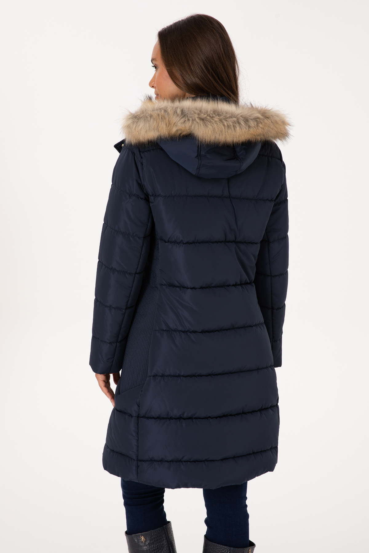 U.S. Polo Assn.  Kadın Lacivert Kaban 50308001-VR033 - Görsel 5