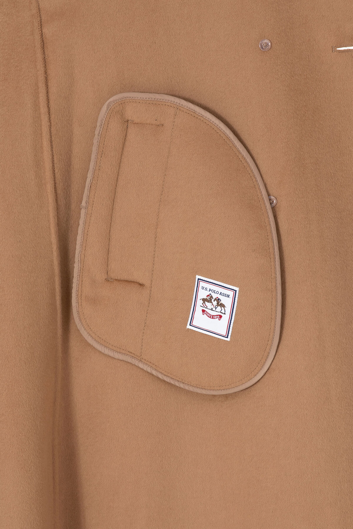 U.S. Polo Assn.  Kadın Camel Kaşe Kaban 50308642-VR015 - Görsel 7