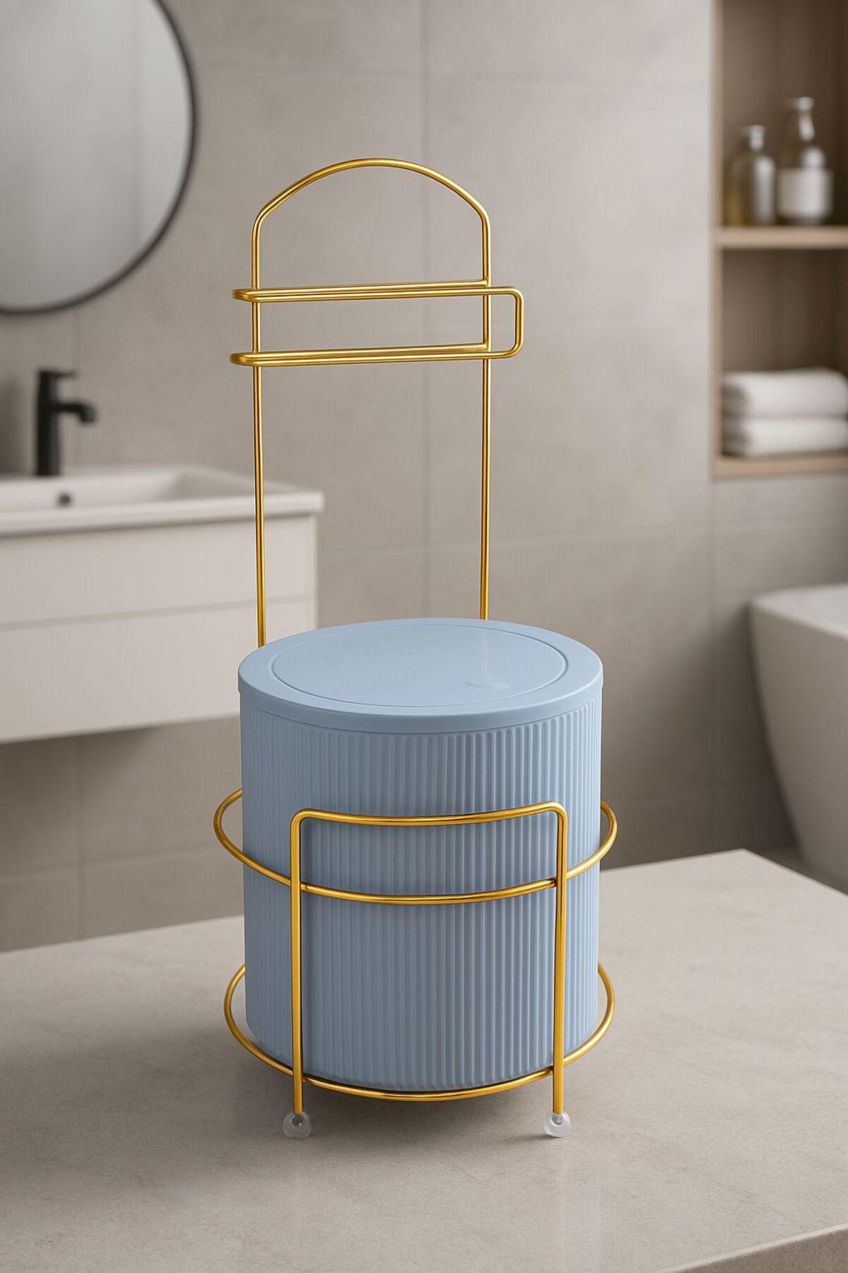 GOLD TOILET PAPER HOLDER SET