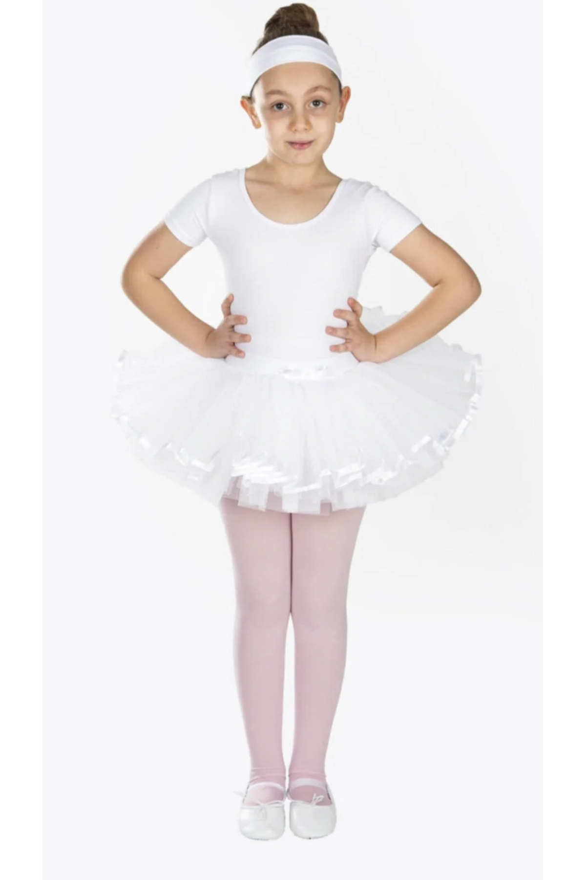 Carmen Bale Sırt biyeli minikol mayo& tütü etek&Saç Bandı