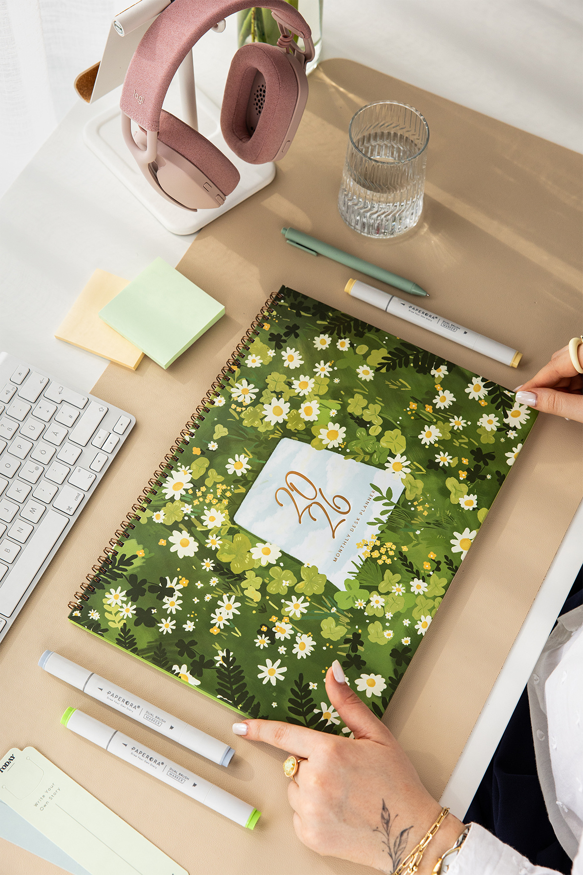 PAPERORA 2026 Masaüstü Planlayıcı Takvim 24x34 cm - Manzara