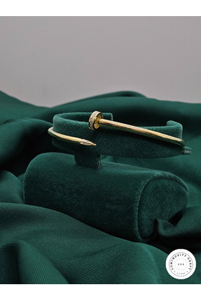 Luminosity Graft 925 Ayar Gümüş Çivi Model Zirkon Taşlı Altın Kaplama Kadın K...