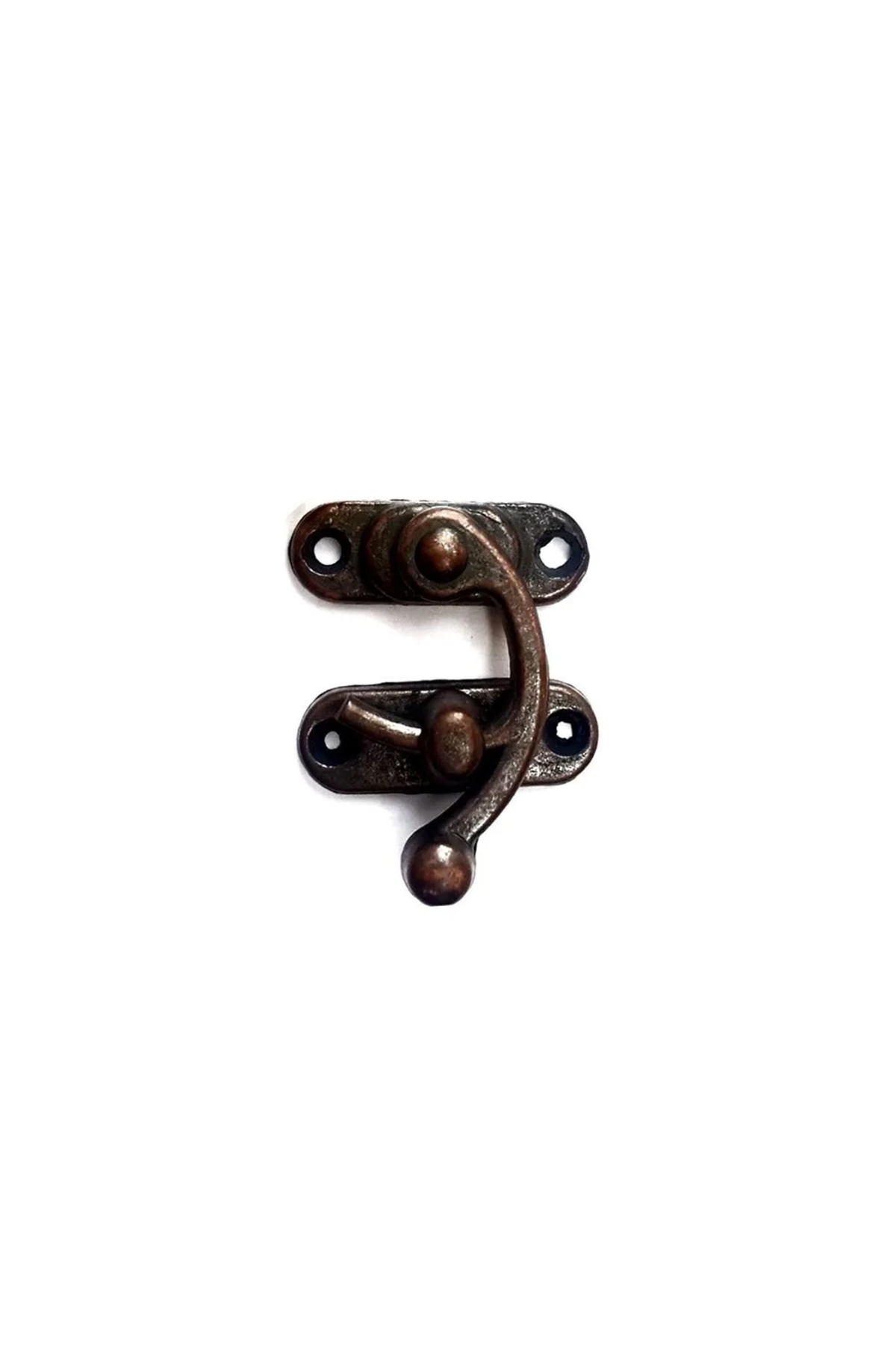 Aspata Store BUĞZ Yay Gözü, Ahşap Kutu Klipsi - Minik 20x24 Mm, Antik, 1 Adet