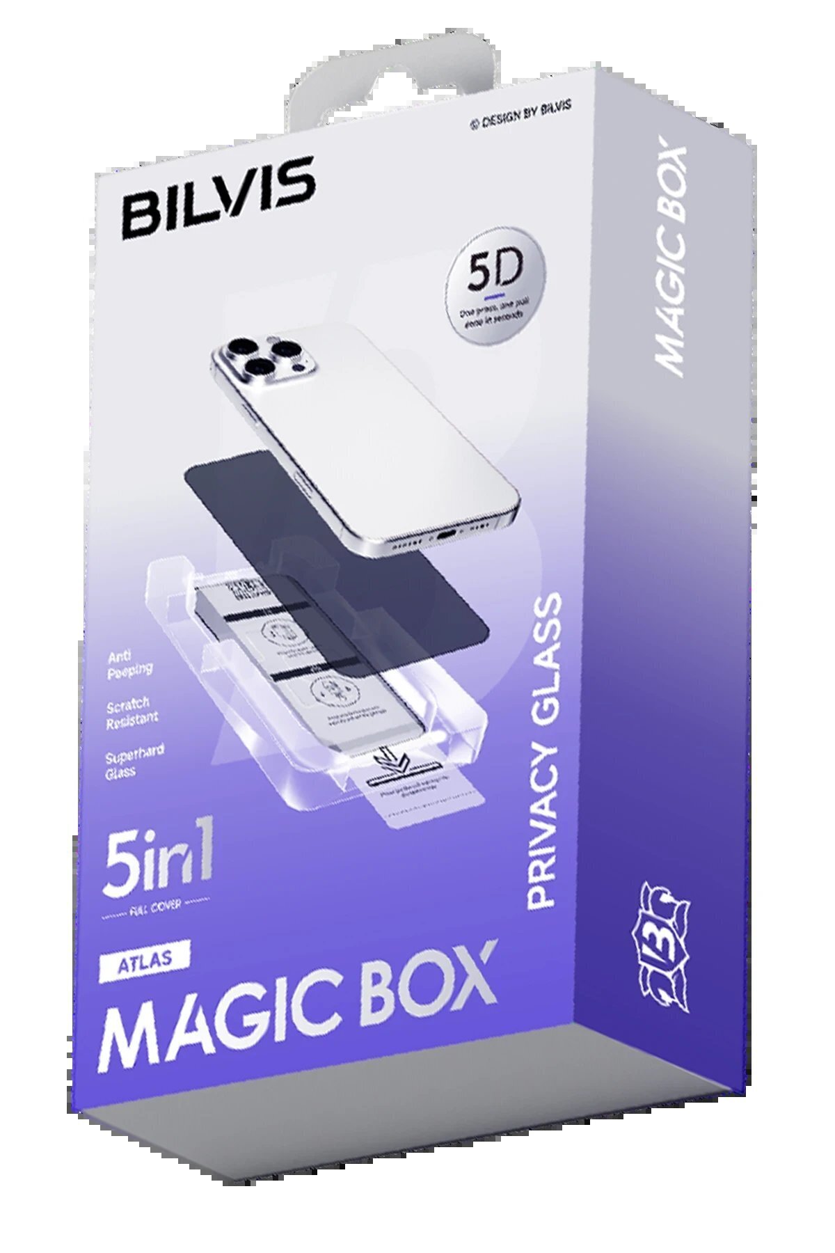 cenk x store OMR02 Apple iPhone 17 Pro Max Bilvis 5in1 5D Magic Hayalet Cam Ekran Koruyucu - Siyah