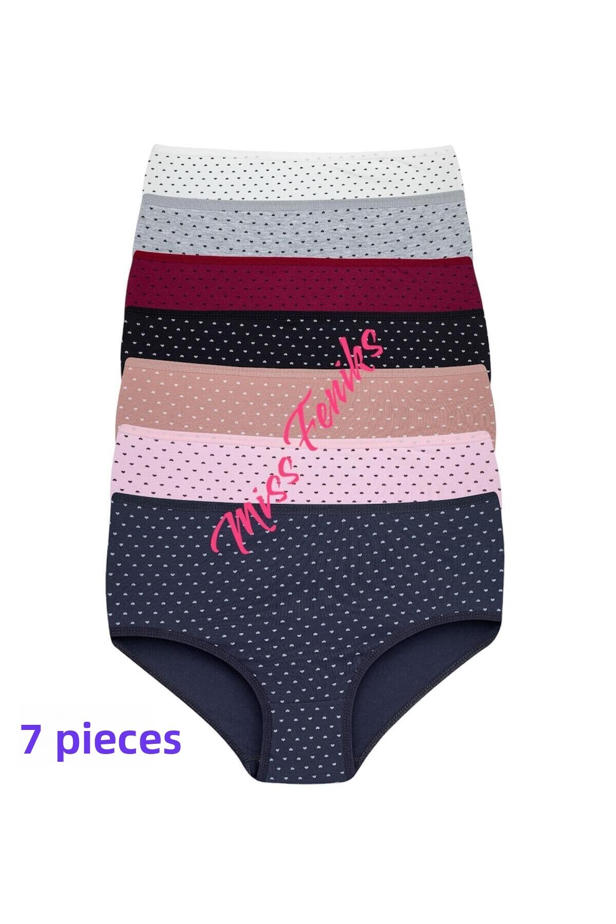 FENİKS İÇ GİYİM Sada 6 dámskych nohavičiek s vysokým pásom