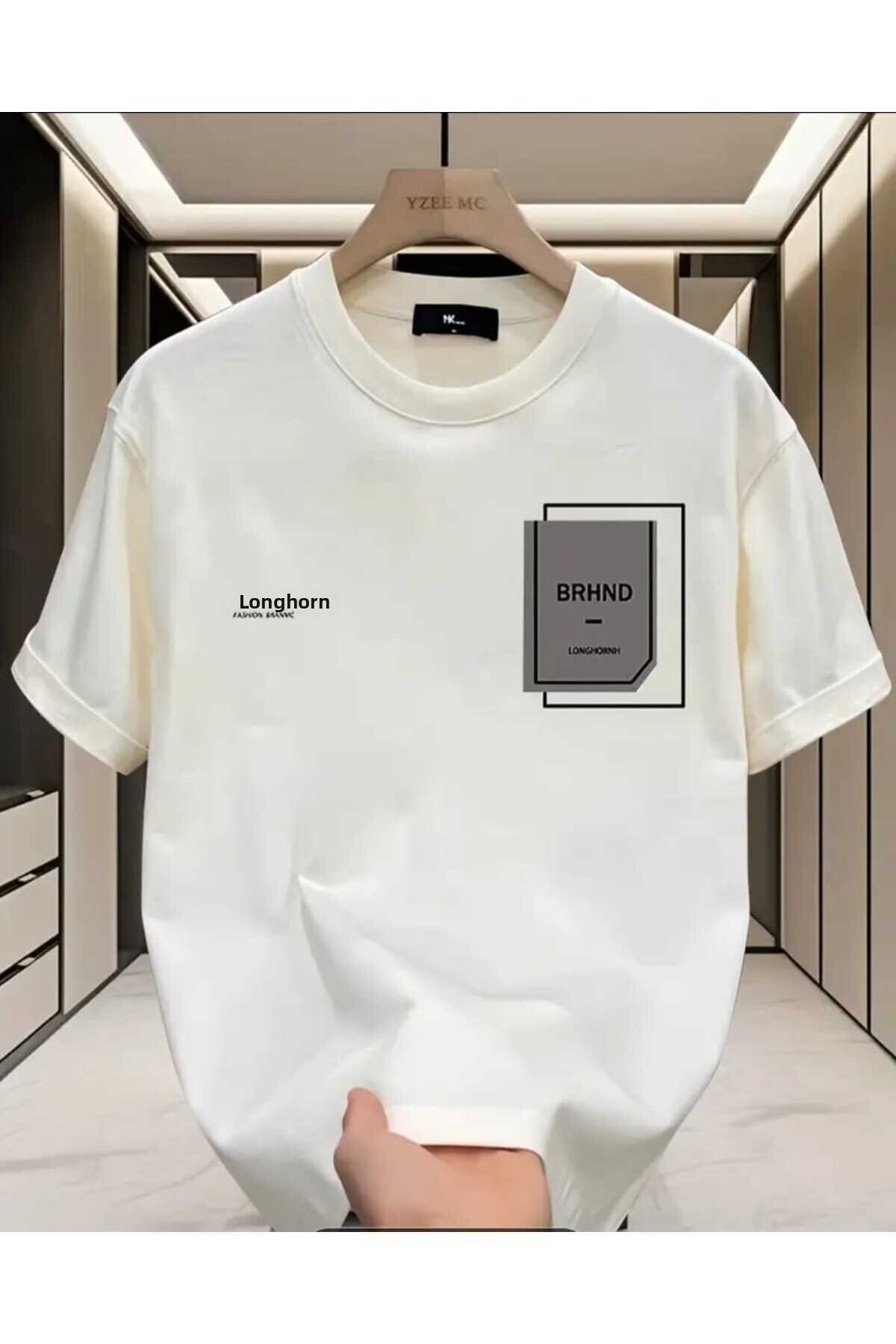 ORVIO Group Men's Printed Cotton T-Shirt - Simple and Stylish Pattern