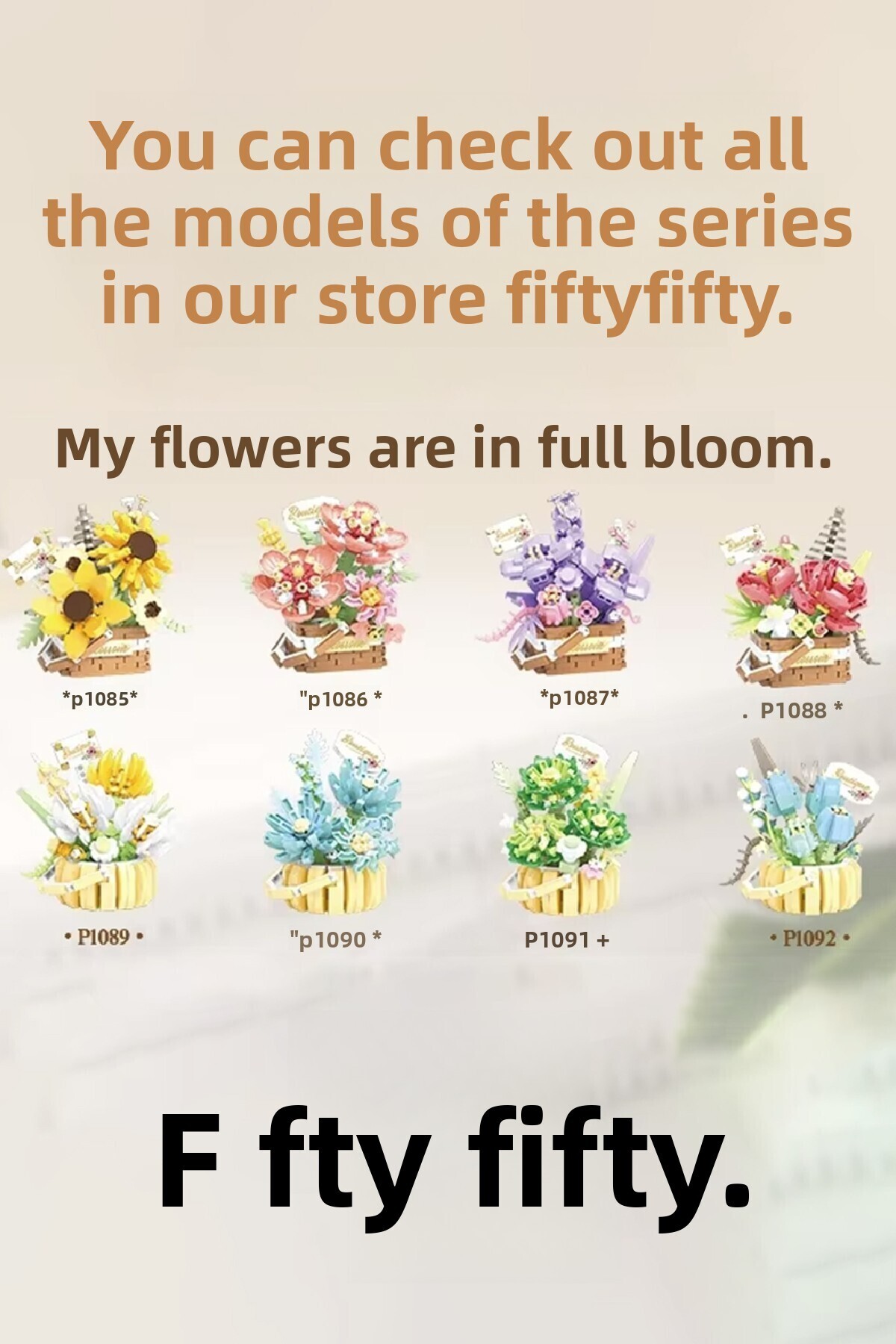 مجموعه بوتیک پانلوس، ست ساختنی مینی دسته‌گل ۵۱۵ تکه – Ffp1087