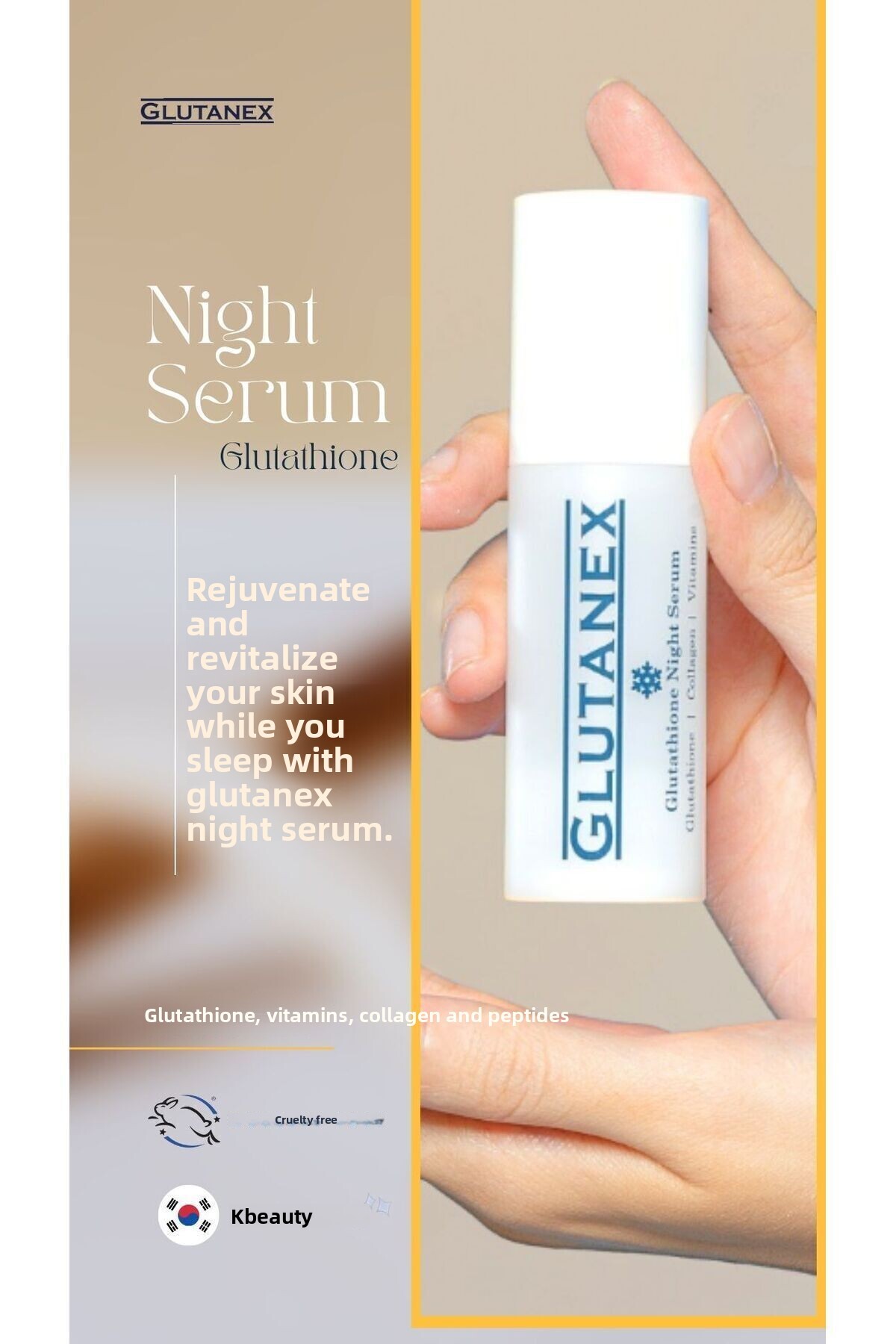 GLUTANEX Glutathione Night Serum - Aging, Collagen and Peptide- Trendyol
