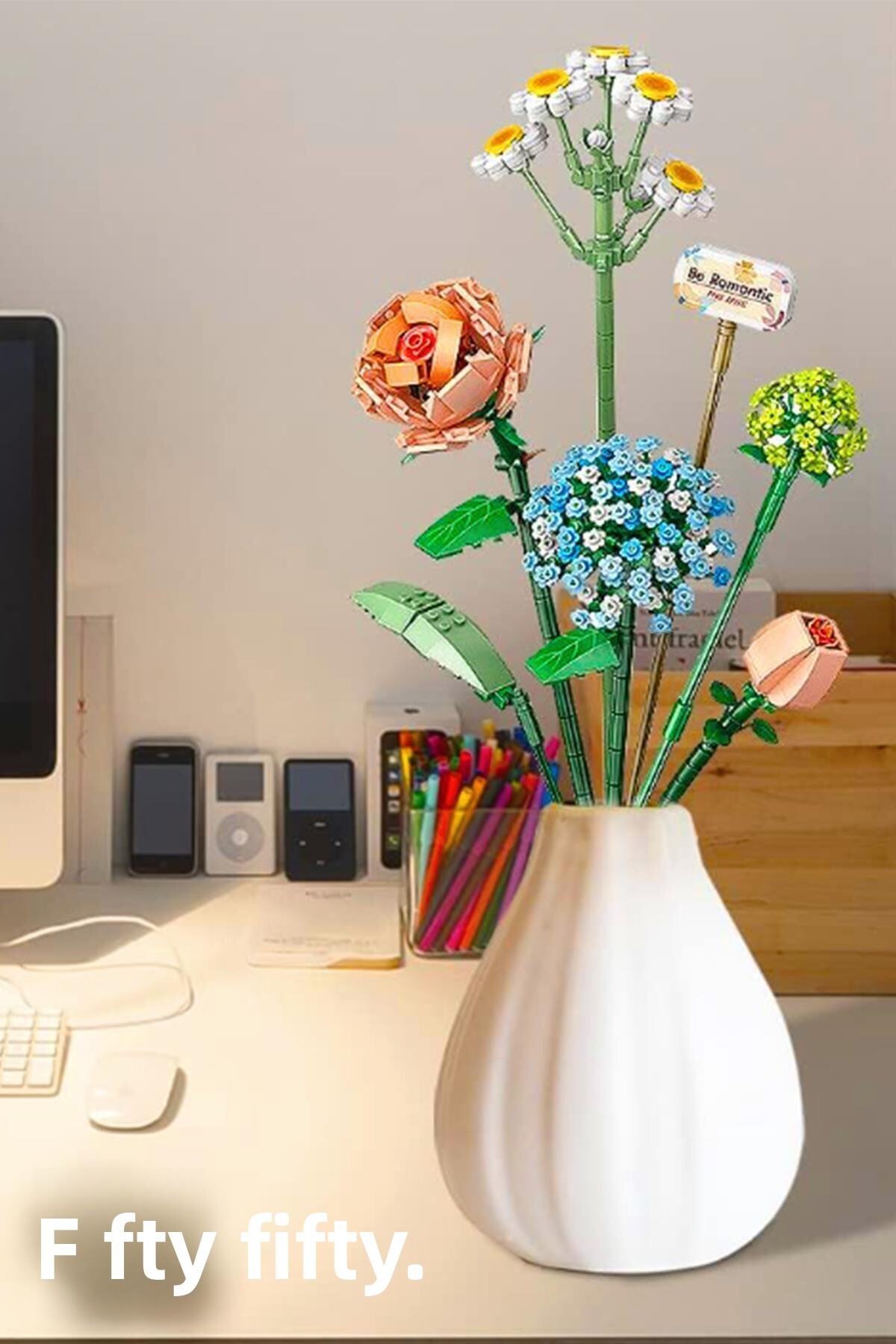 لوز گل‌آرایی و کلکسیونی دسته‌گل ۶۸۰ تکه، مجموعه ساخت‌وساز مدل گل FFFLZ-1671