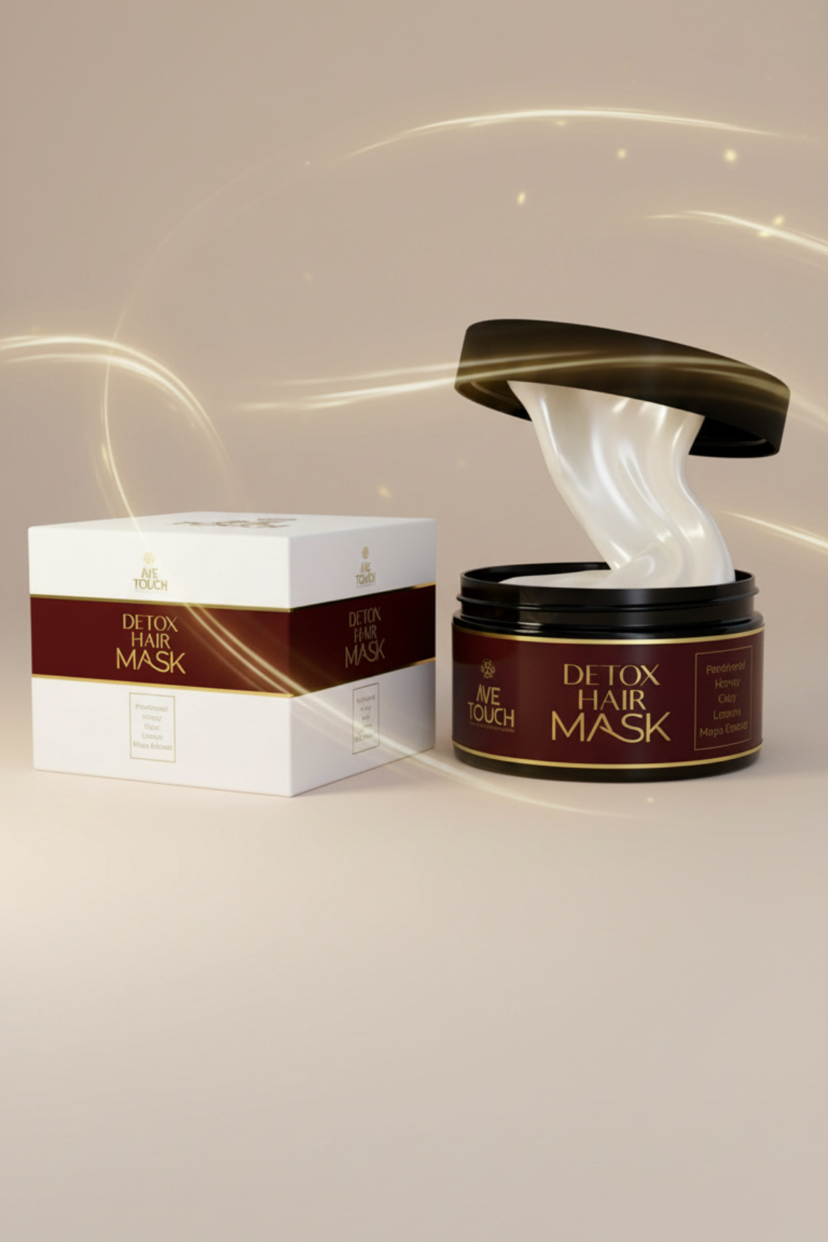 Detox Hair Maske & Caviar Detox Care Ekstrat & Collagen & Hyaluronik Asit Ekstrat Saç Bakım Seti — 07 — تصویر 6 از 7
