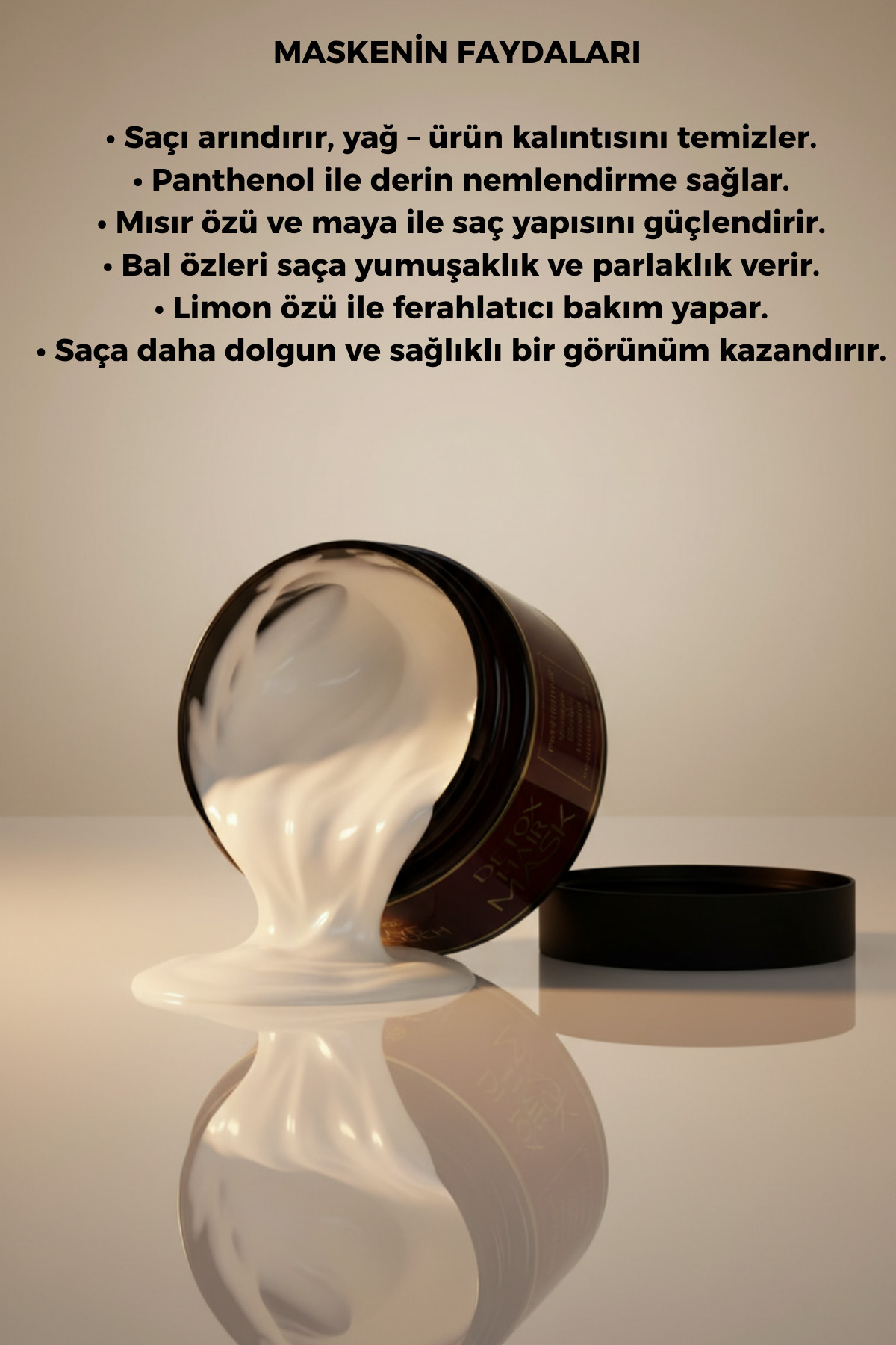 Detox Hair Maske & Caviar Detox Care Ekstrat & Collagen & Hyaluronik Asit Ekstrat Saç Bakım Seti — 07 — تصویر 2 از 7