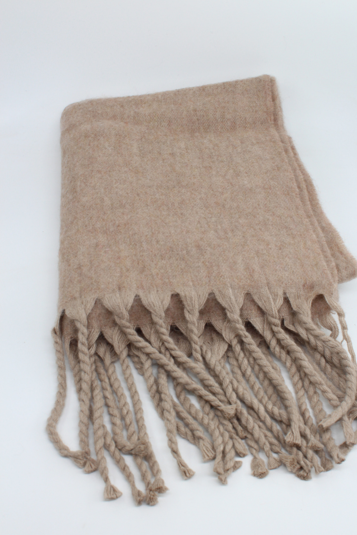 Hat Town  Unisex Puffy Düz Renk Şal Atkı - Görsel 10