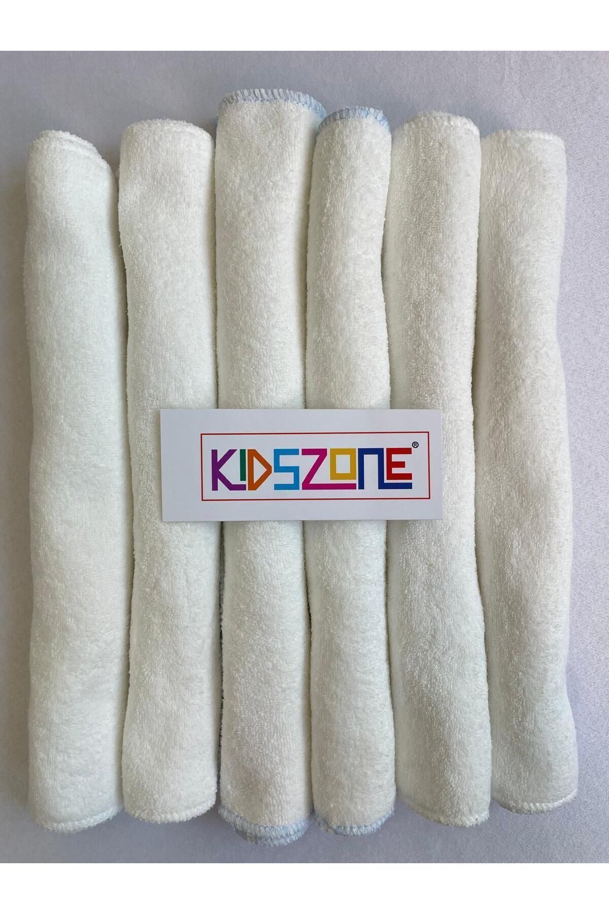kidszone 6 Lı Bebek Ve Çocuk Sırt Havlusu Kız-Erkek Bebek Ter Bezi %100 Pamuk (28x20 CM) fotoğrafı 3 (önizleme)