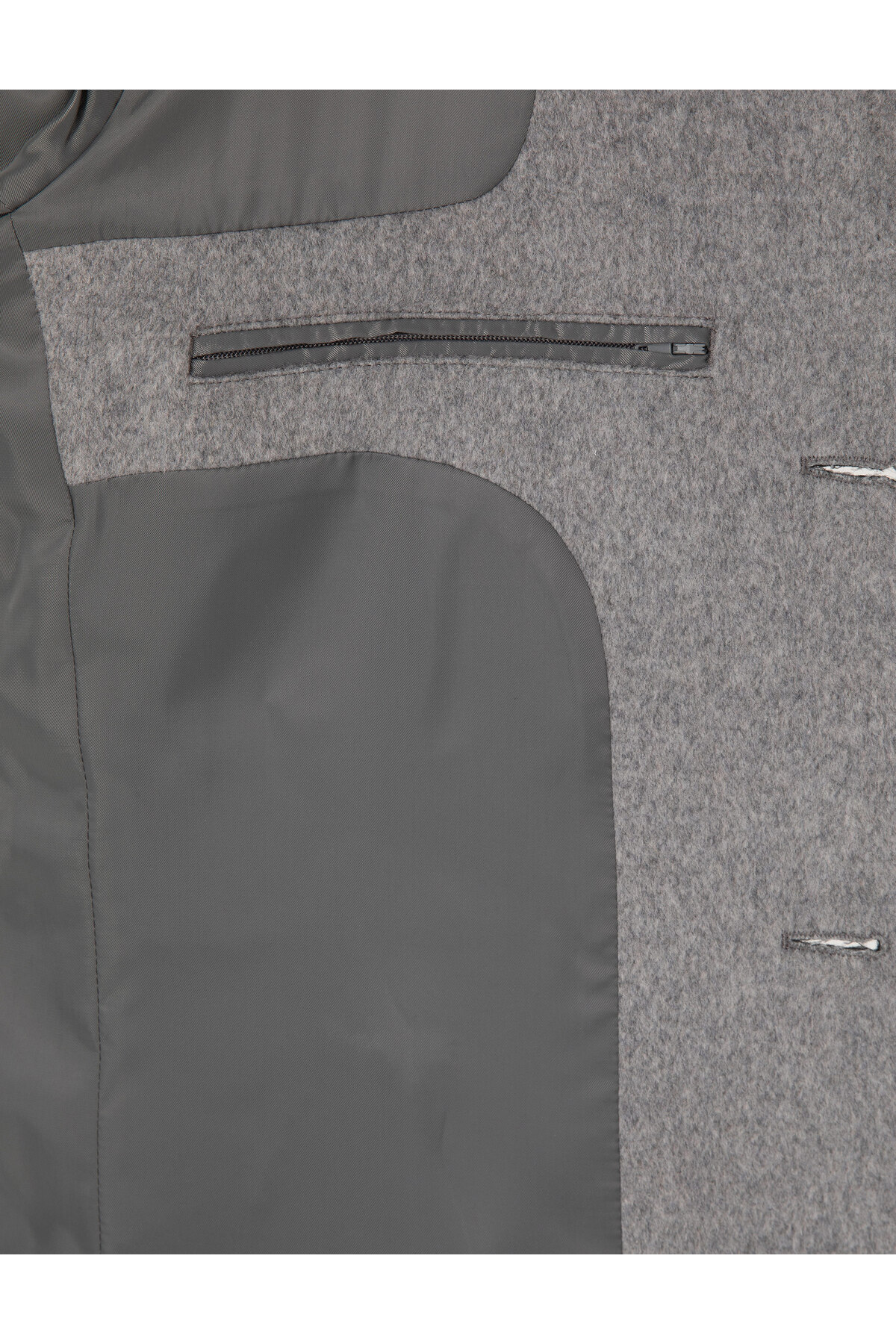 Anthracite Extra Slim Fit Wool Blend Cashmere Coat 50297487-VR006 — خاکستری 1038747 — تصویر 6 از 7