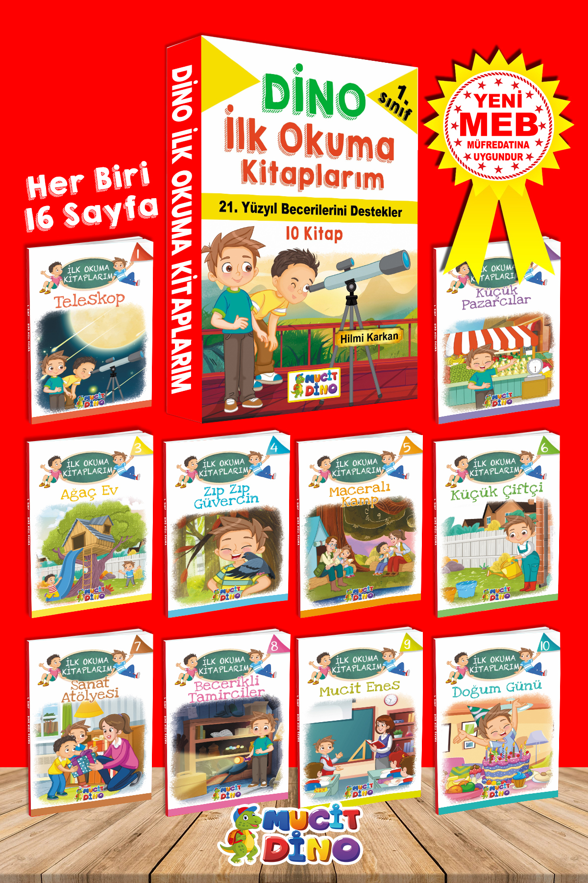 Mucit Dino Yayınları 1. Sınıf Kolay Okuma Hikaye Seti - Yeni