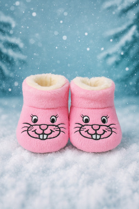 Pico Baby Bebek & Çocuk Kaydırmaz Tabanlı Ev Botu / Panduf / Kışlık Peluş Bot...