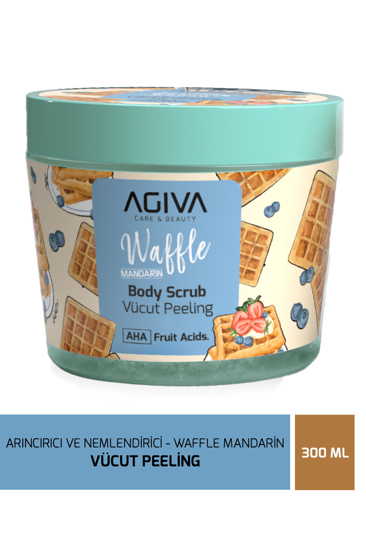 agiva care& beauty Mandarin&Waffle Arındırıcı ve Nemlendirici Vücut Peeling — 001-MKJ-049