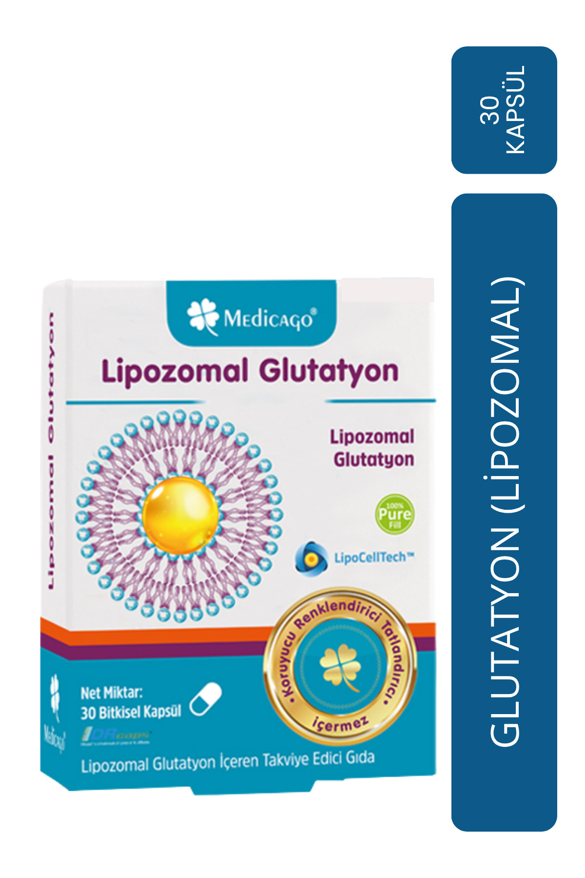 glutathione lipozomal MedicaGo Glutatyon 30 Kapsül Metabolic remodeling of endometriosis protect skin barrier Size:180CT