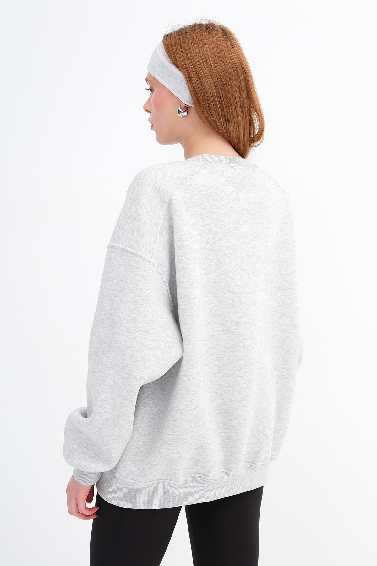 Addax  Şardonlu Basic Sweatshirt S3408-K11 - Görsel 6